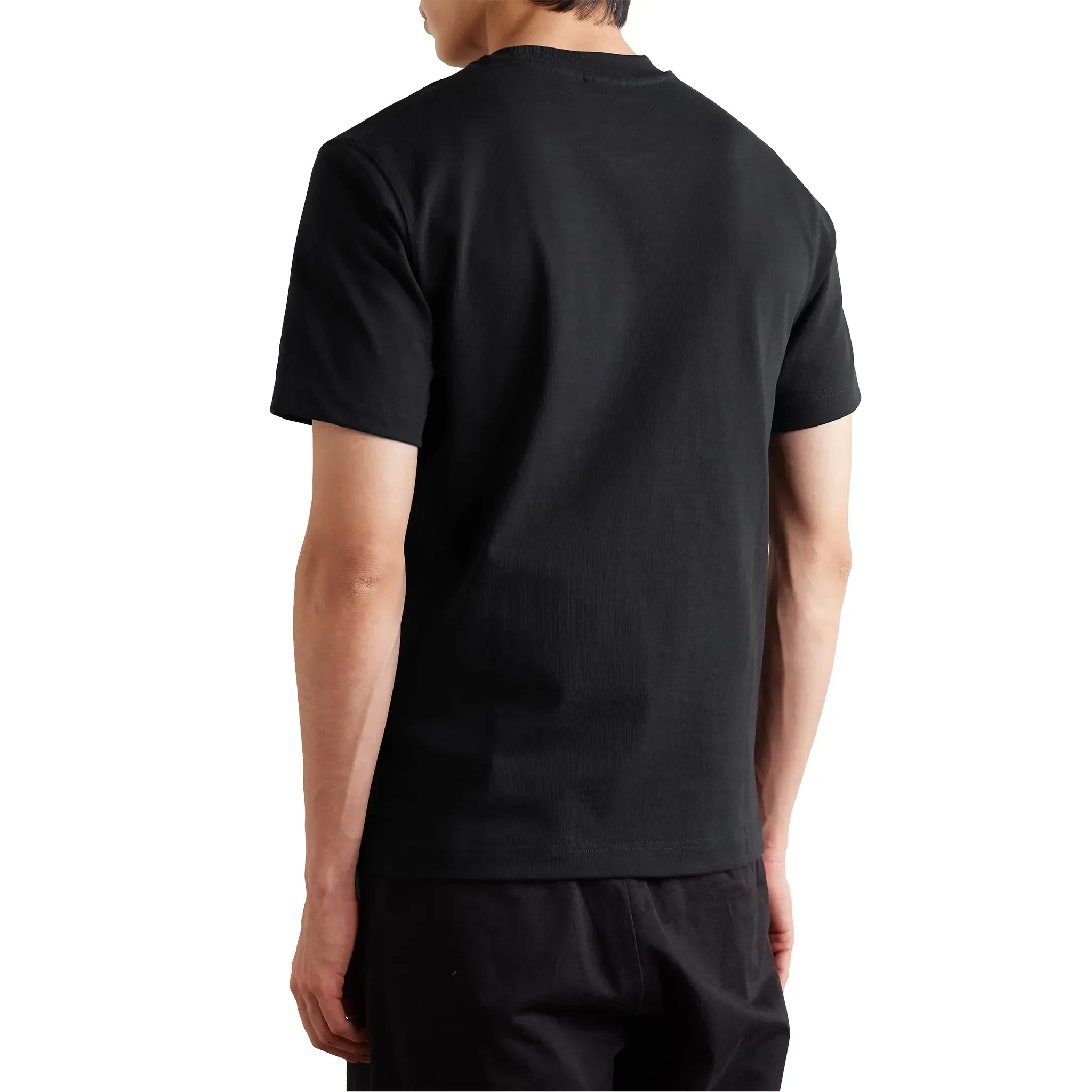 Jacquemus Grosgrain Brand Logo Tab Black T Shirt - Image 2