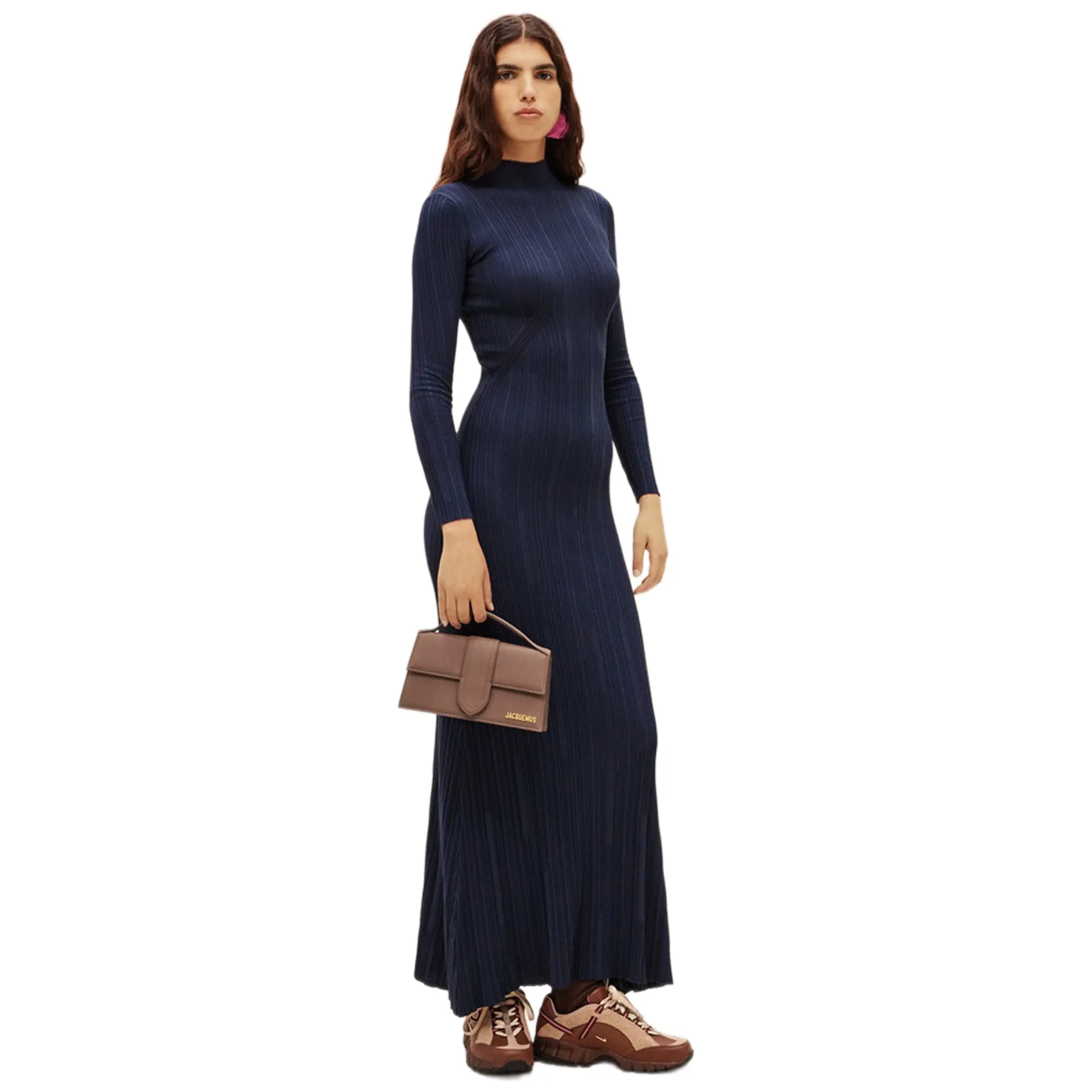 Jacquemus Large Bambino Brown Suede Crossbody Bag - Image 5