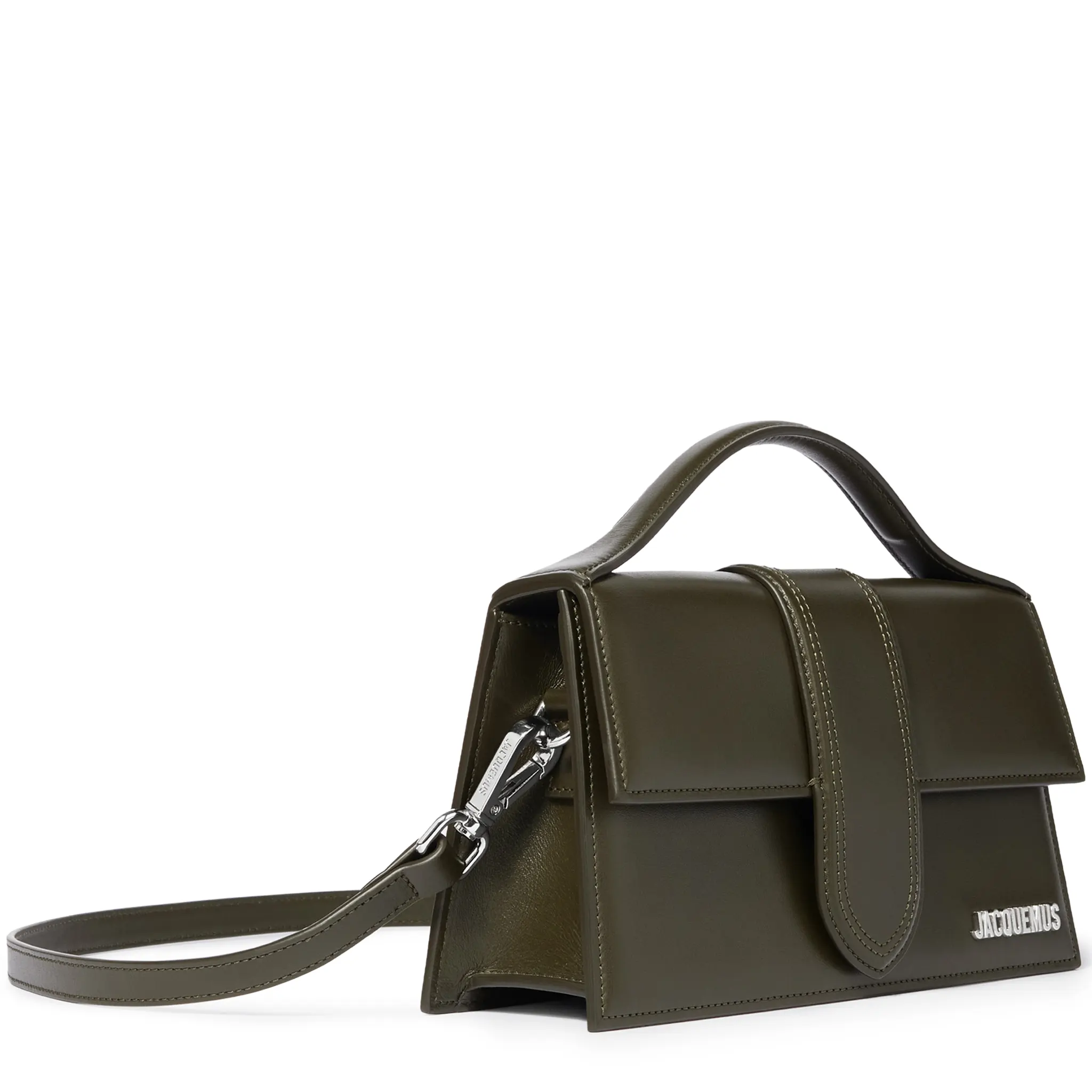 Jacquemus Large Bambino Dark Khaki Crossbody Bag - Image 3