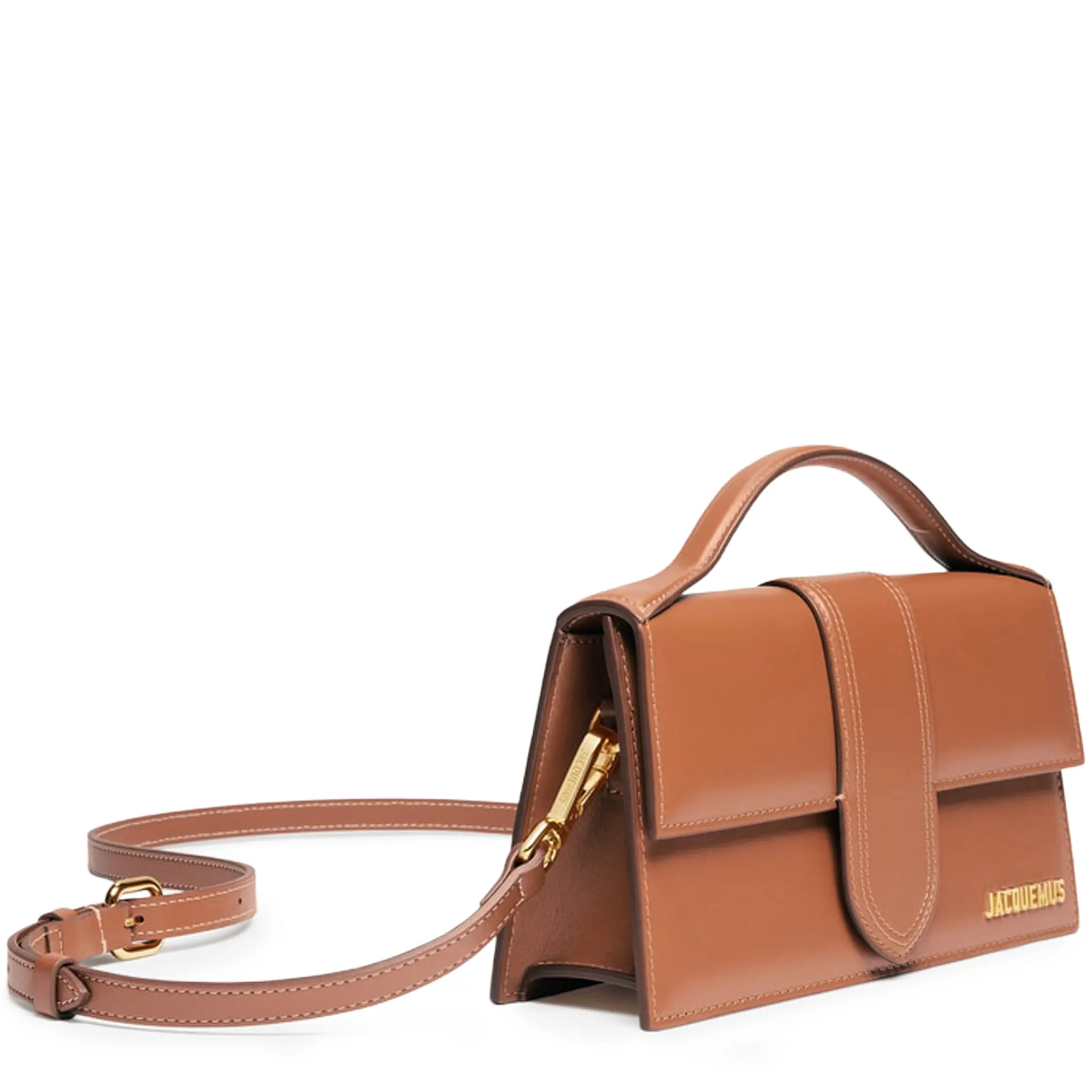 Jacquemus Large Bambino Light Brown Crossbody Bag - Image 3