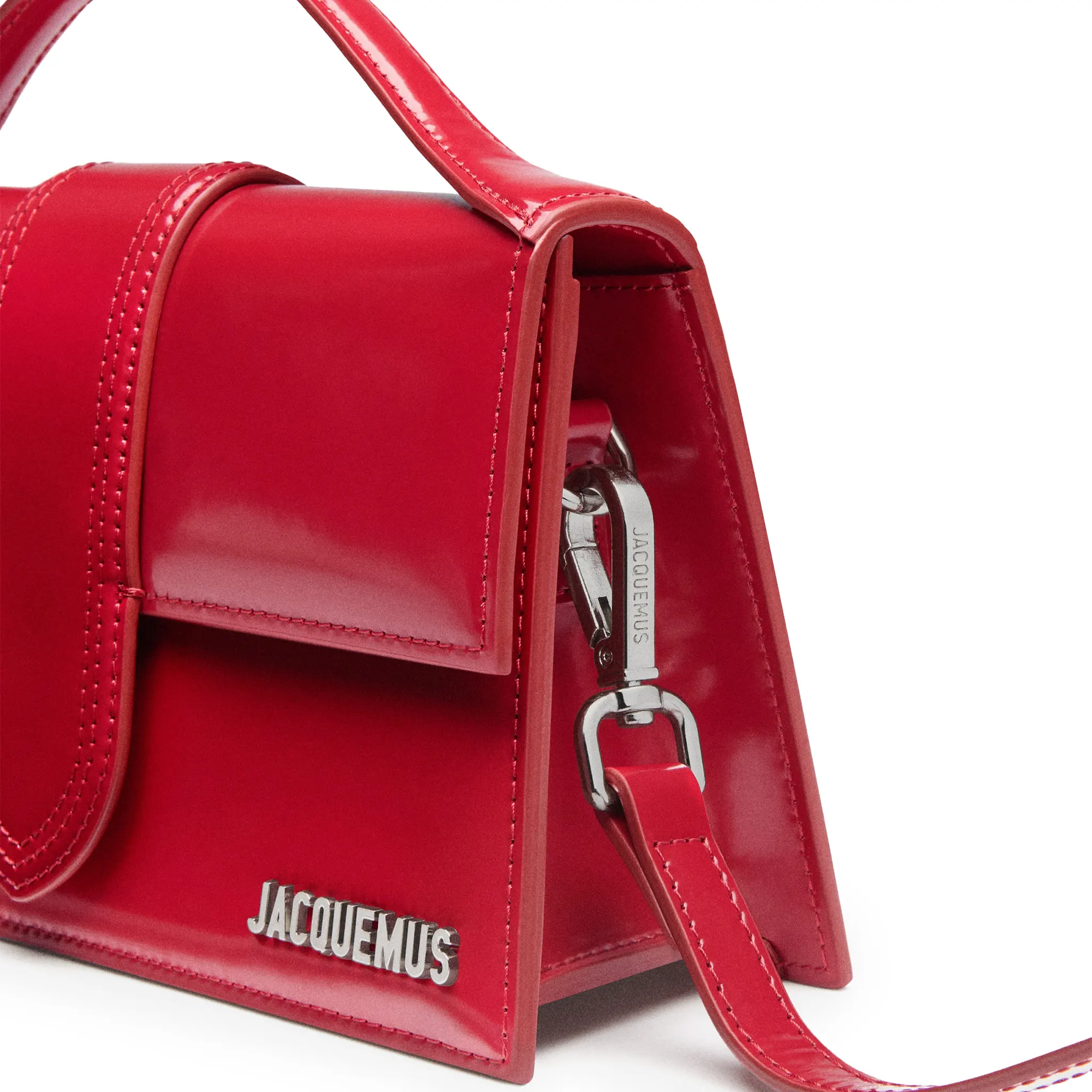 Jacquemus Large Bambino Red Crossbody Bag - Image 4
