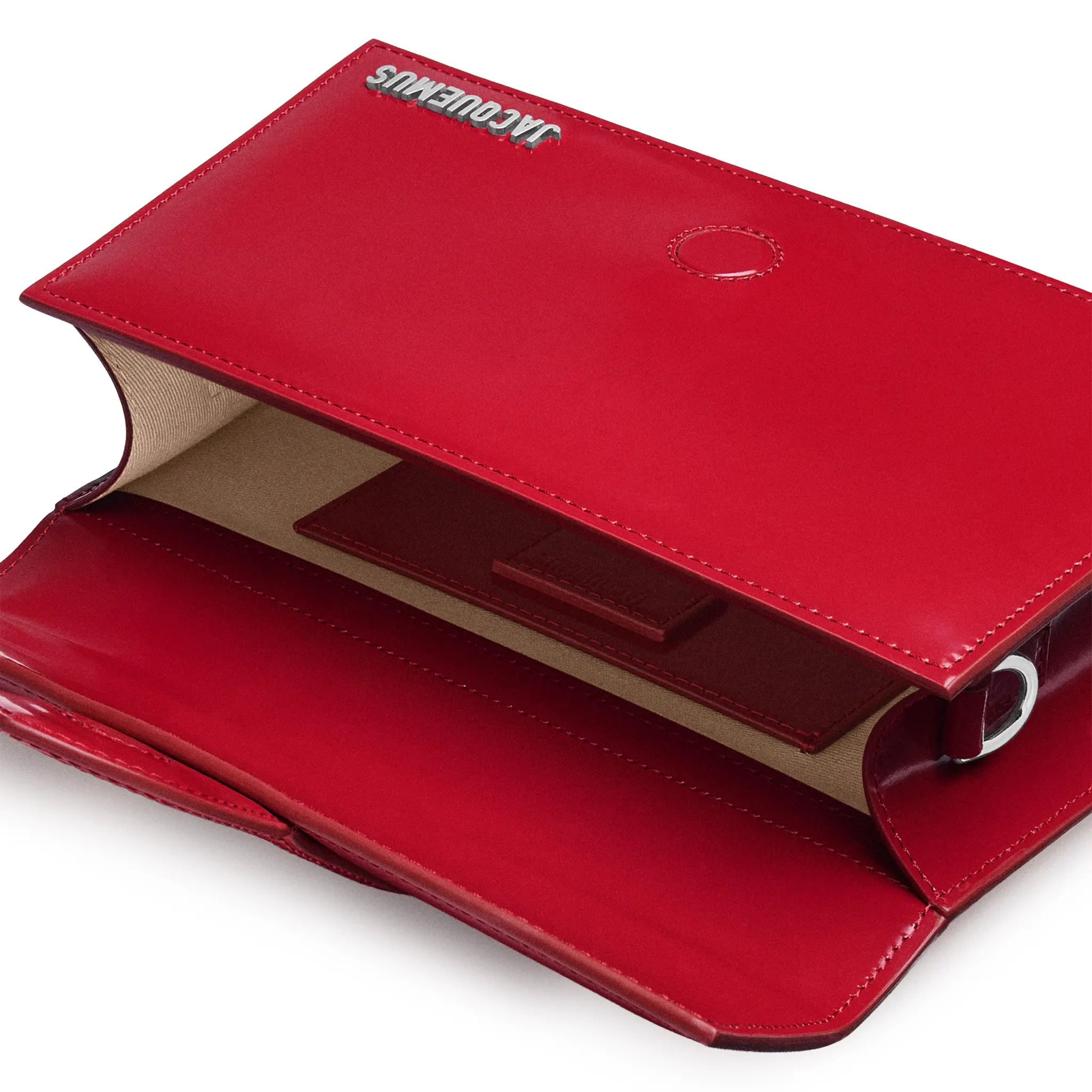 Jacquemus Large Bambino Red Crossbody Bag - Image 5