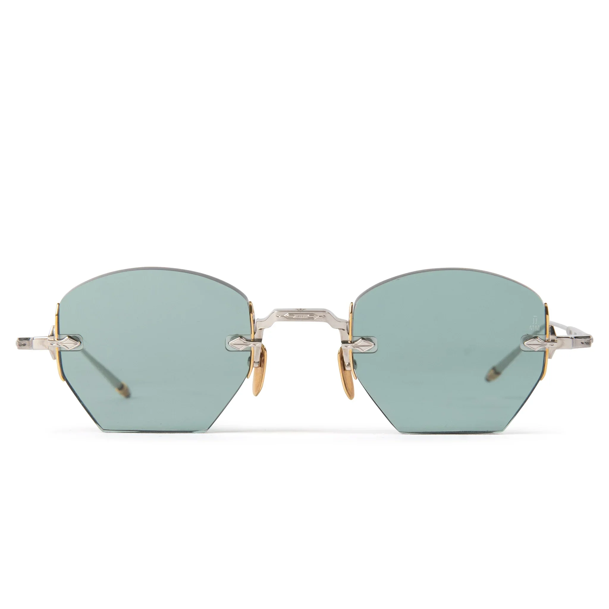 Jacques Marie Mage Oatman Silver Gold Green Sunglasses - Image 2