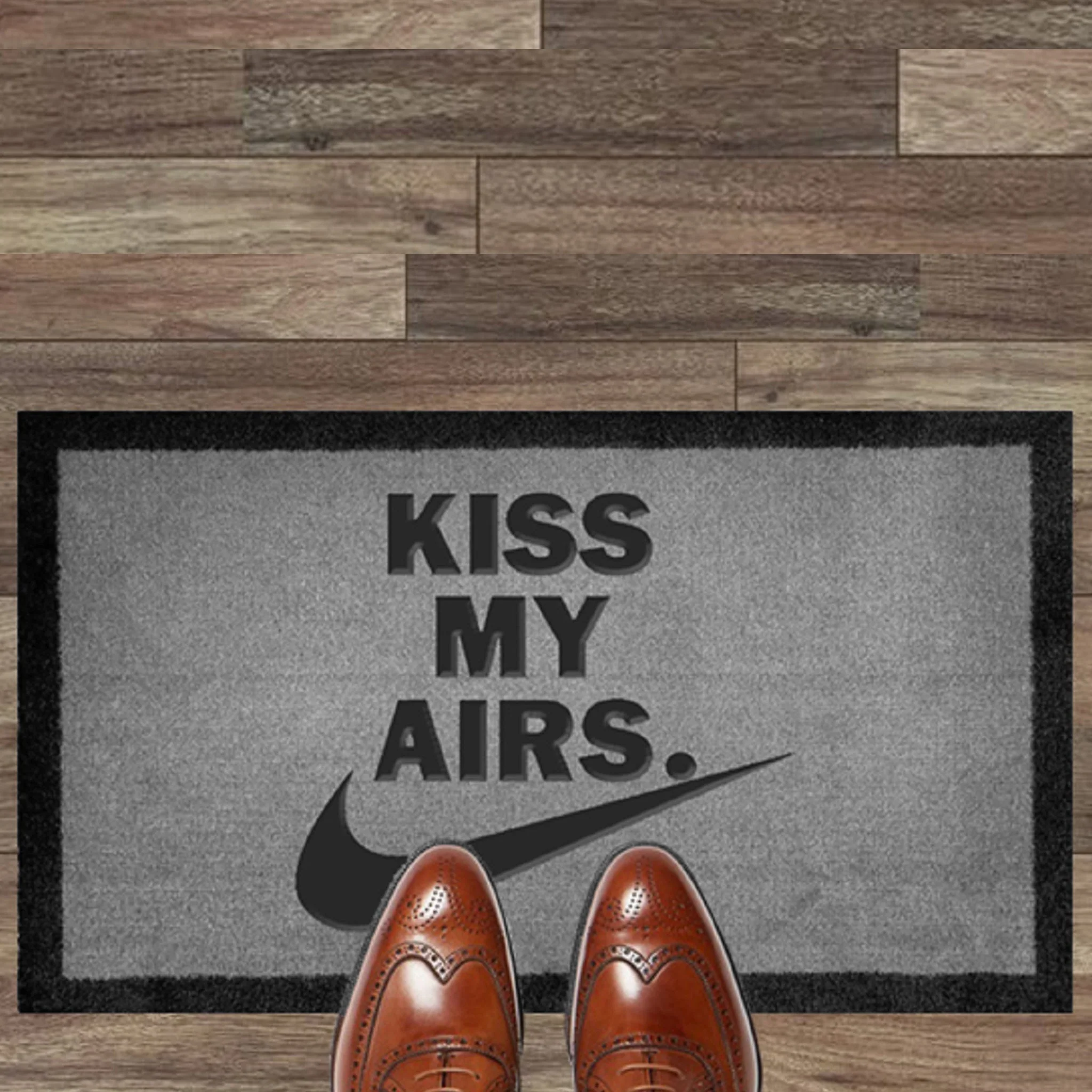 Kiss My Airs Light Grey Doormat 70x40cm - Image 2