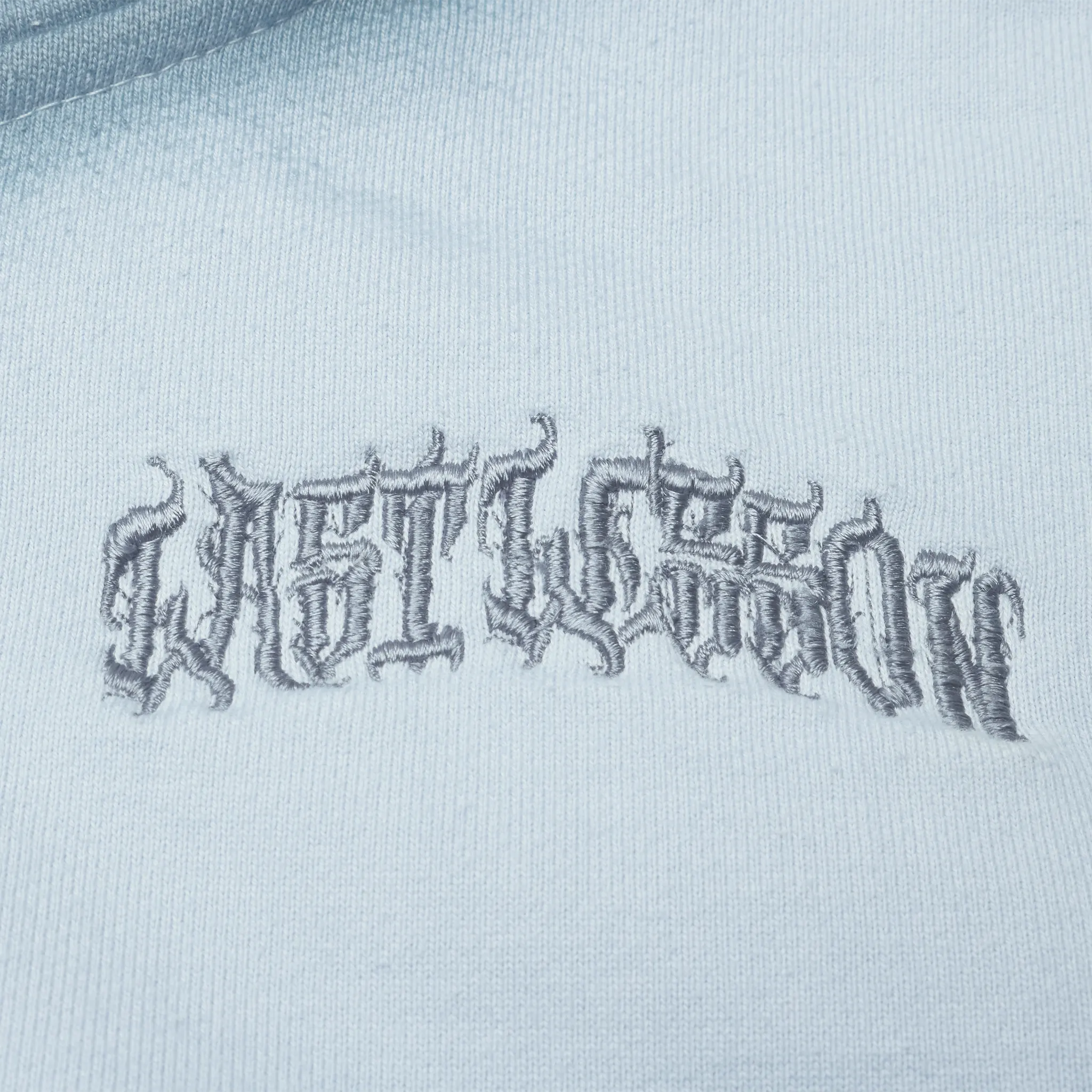 Last Lesson Sprayed Blue Hoodie - Image 3