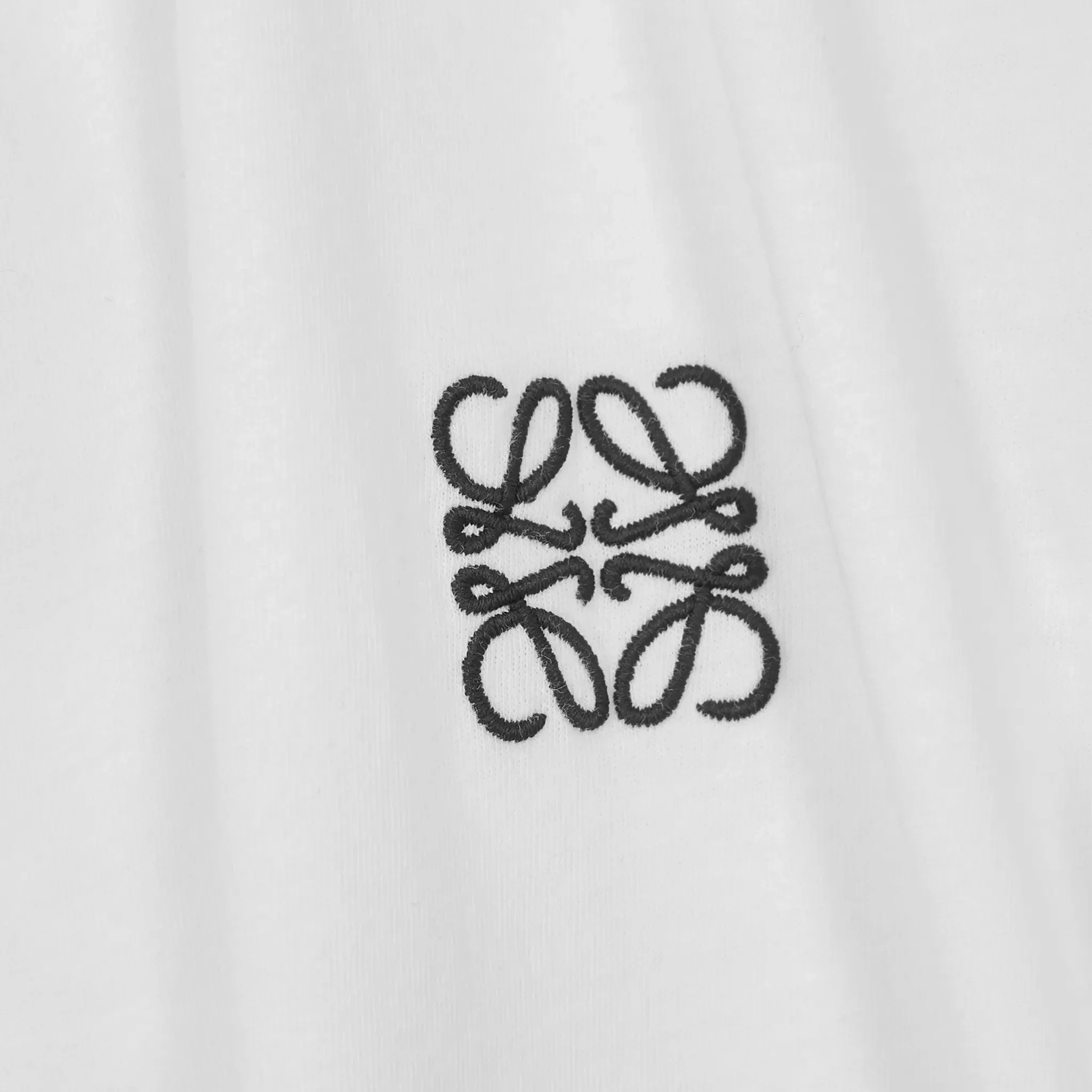 Loewe Anagram Embroidered White Black T Shirt - Image 5