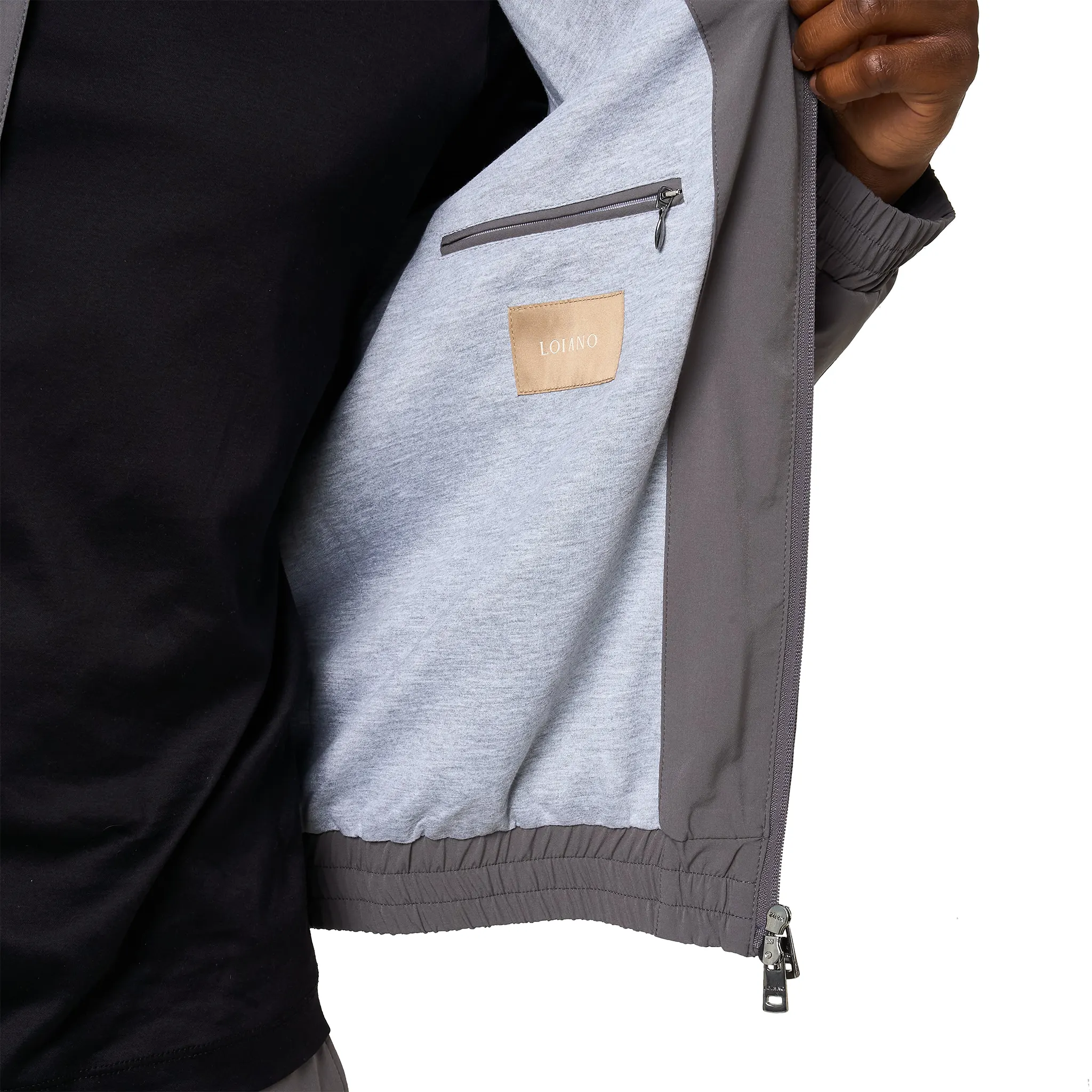 Loiano Tech Dark Grey Jacket - Image 4