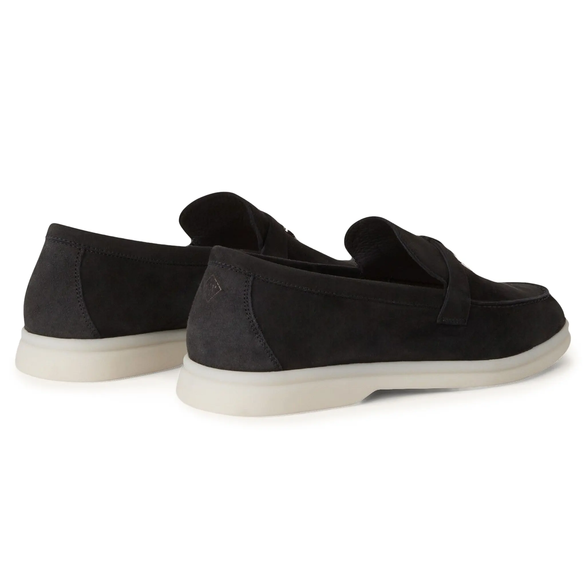 Loro Piana Summer Charms Walk Suede Caviar Loafers - Image 4
