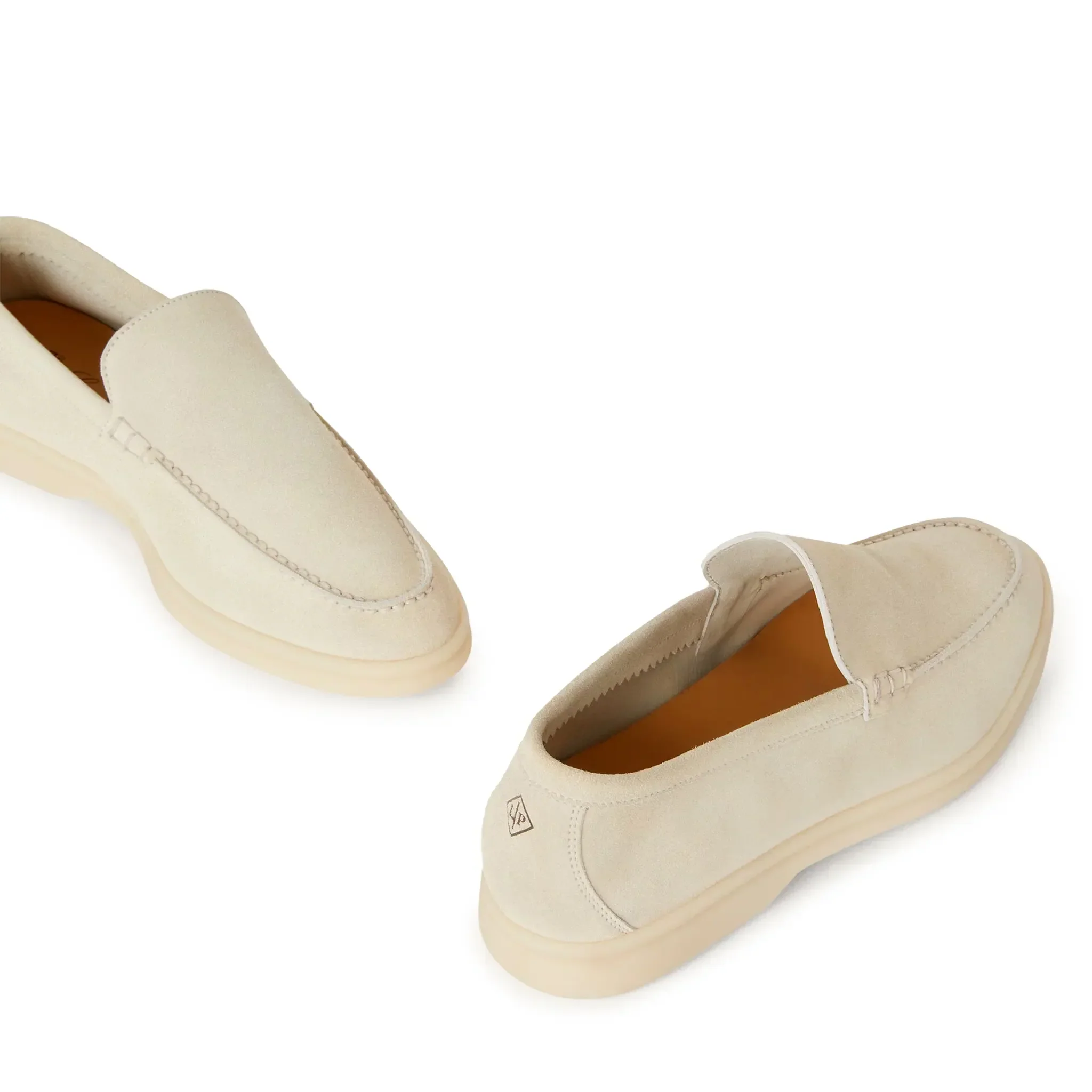 Loro Piana Summer Walk Suede Nougat Loafers - Image 6