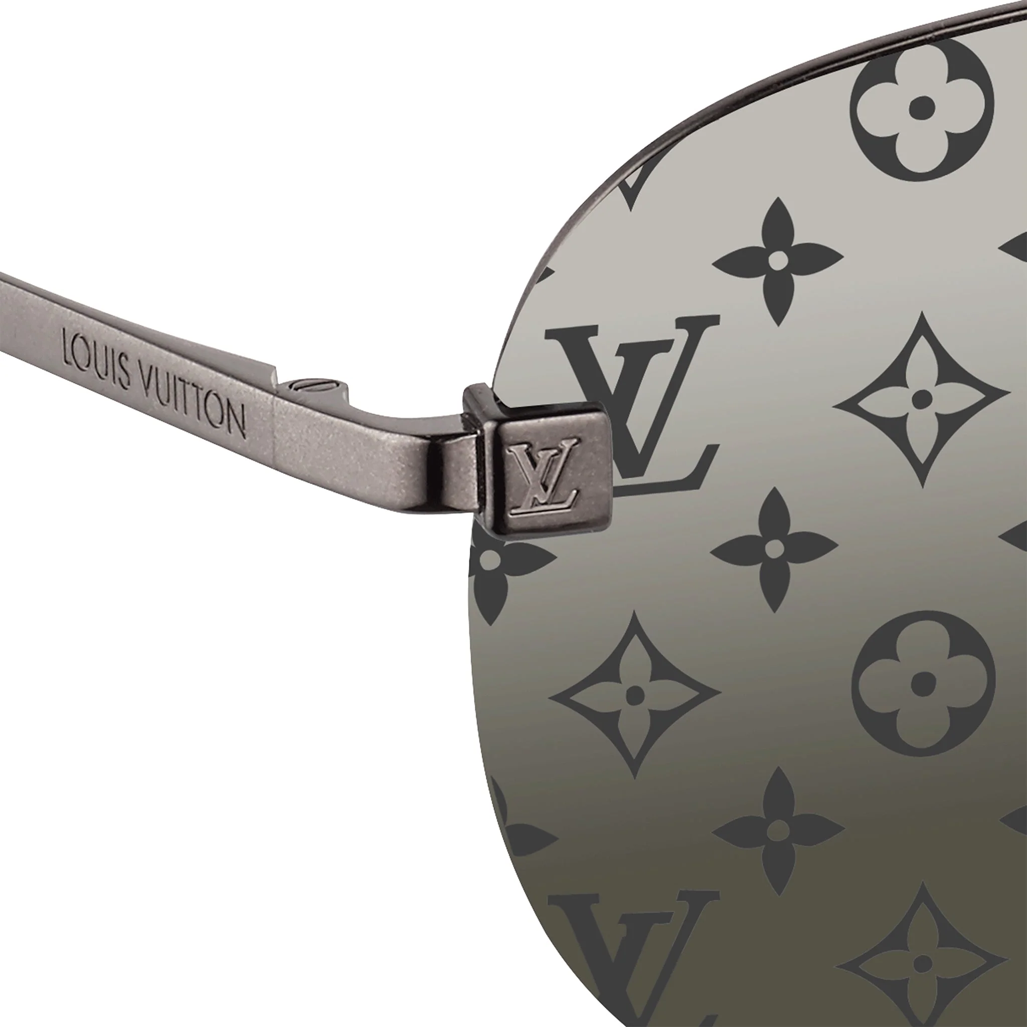 Louis Vuitton Clockwise Monogram Dark Gun Sunglasses - Image 4