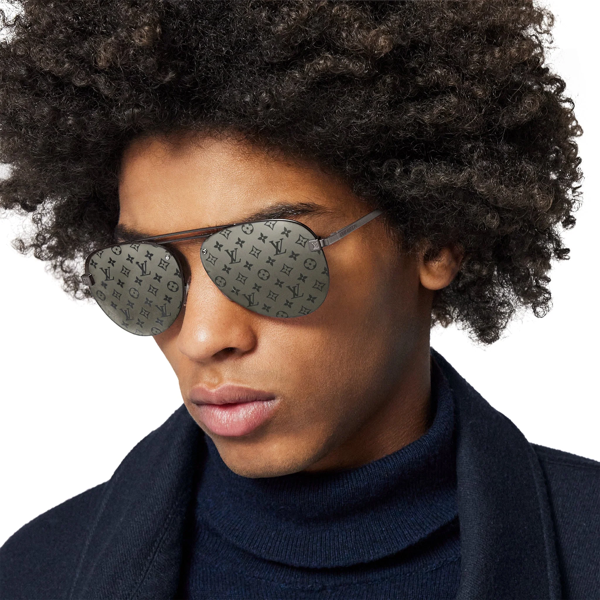 Louis Vuitton Clockwise Monogram Dark Gun Sunglasses - Image 5