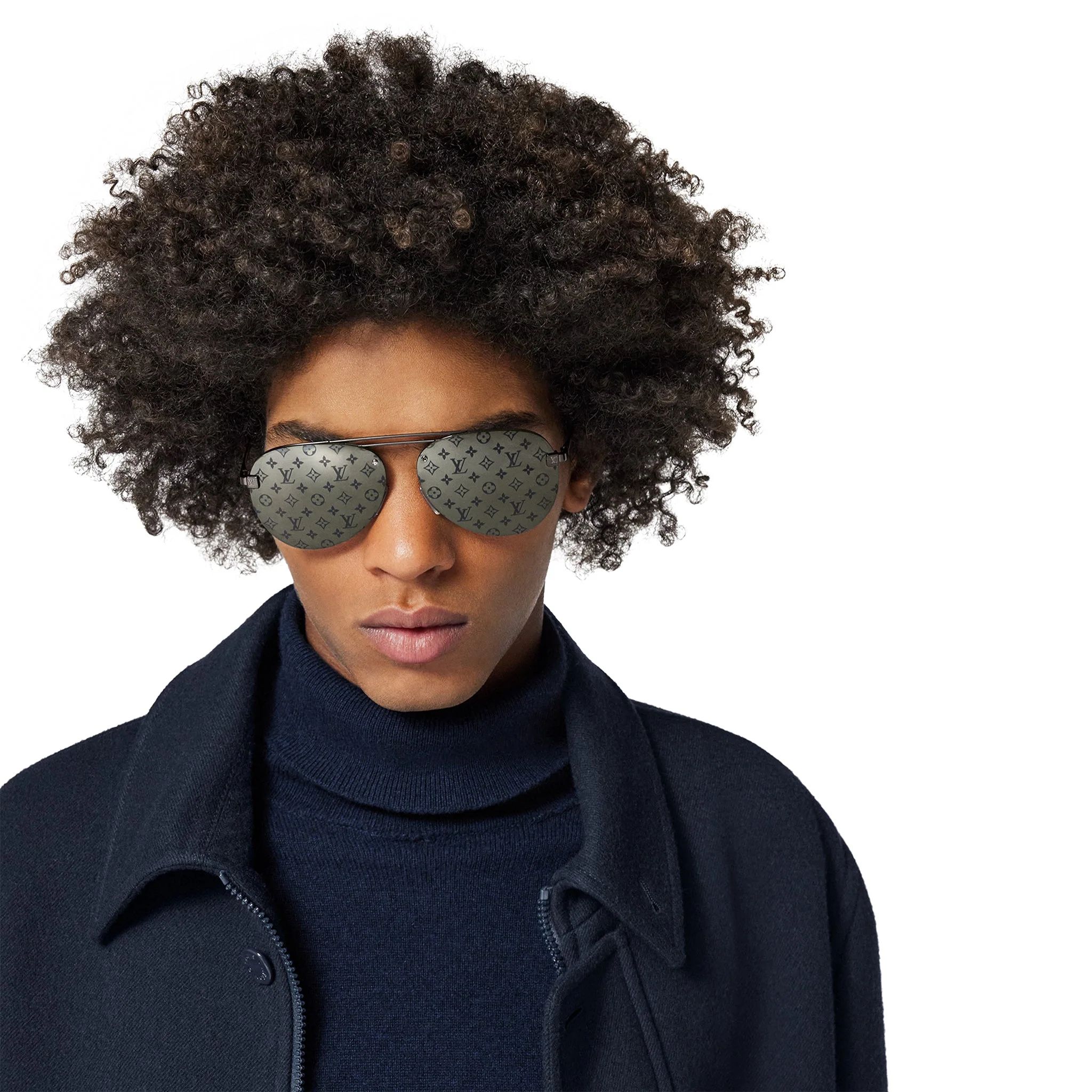 Louis Vuitton Clockwise Monogram Dark Gun Sunglasses - Image 6