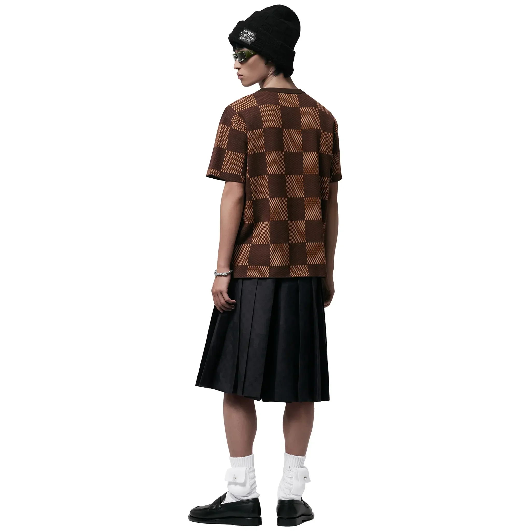 Louis Vuitton Damier LV Crystal Patch Brown T Shirt - Image 4