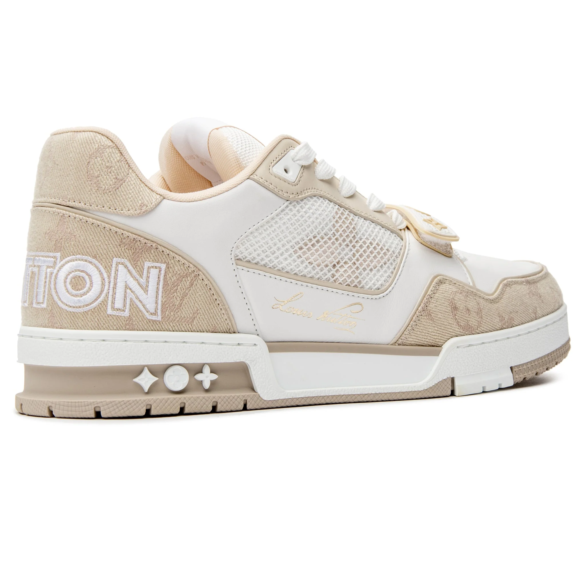 Louis Vuitton LV Monogram Beige Sneaker - Image 3