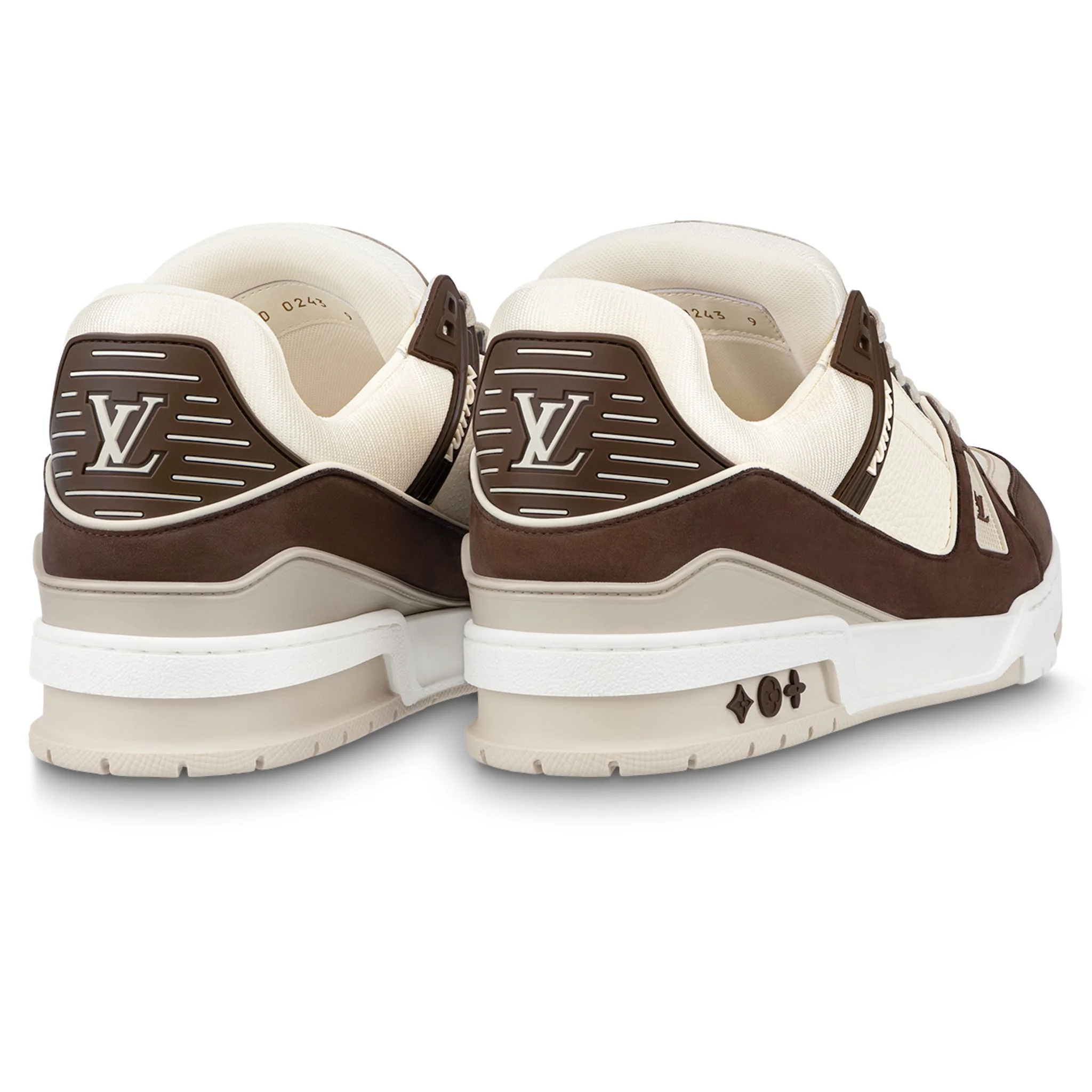 Louis Vuitton LV Trainer Calf Leather Moka Sneaker - Image 4