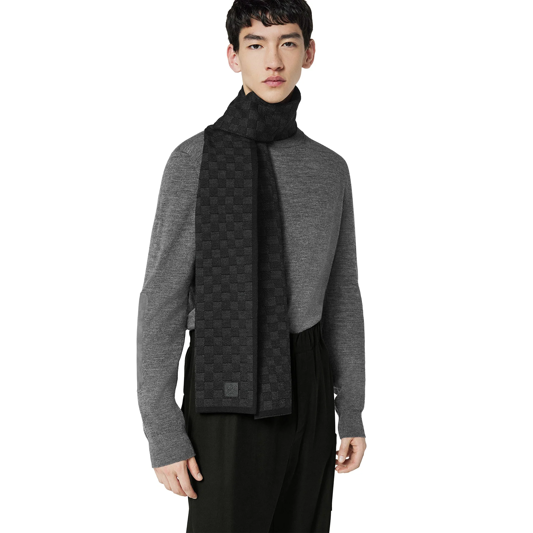 Louis Vuitton Néo Petit Damier Anthracite Beanie & Scarf - Image 3