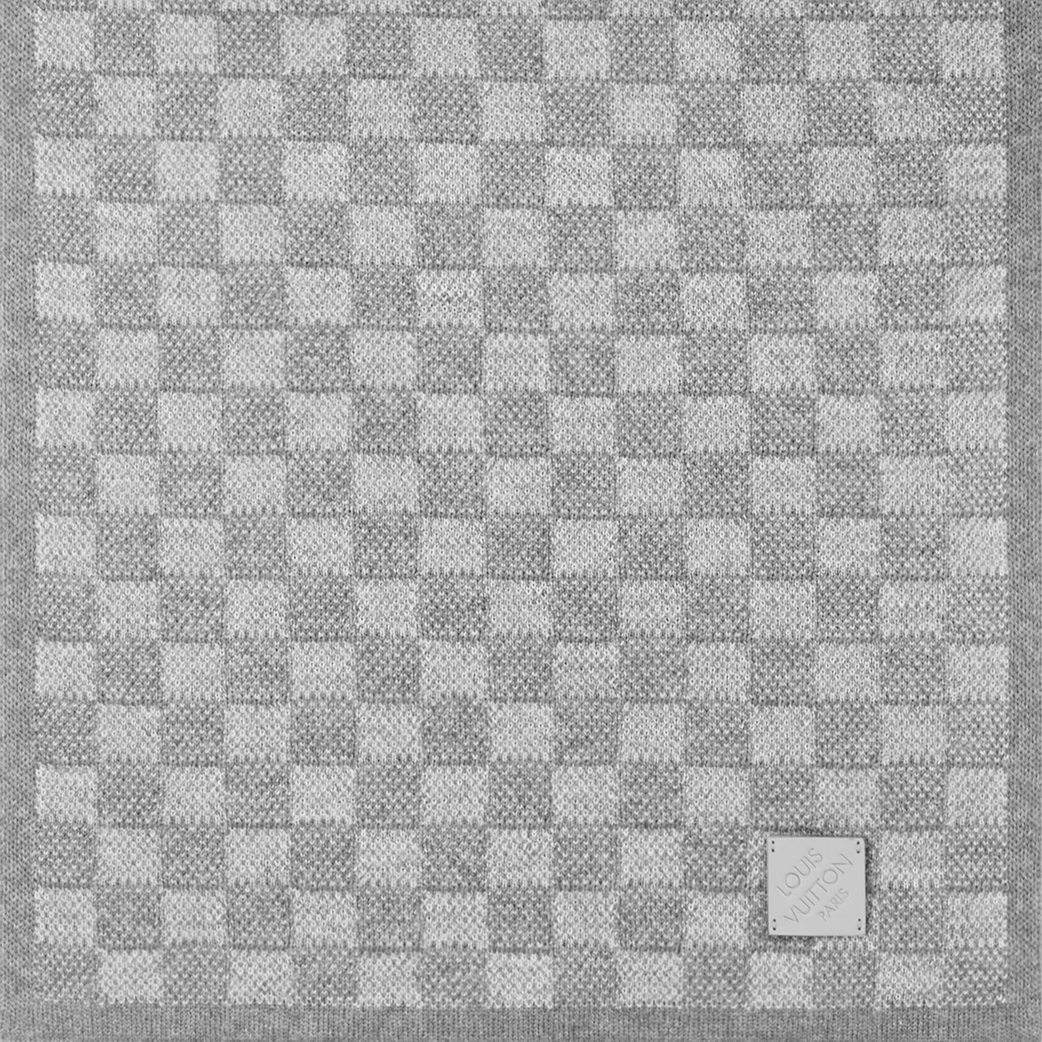 Louis Vuitton Néo Petit Damier Grey Beanie & Scarf - Image 10