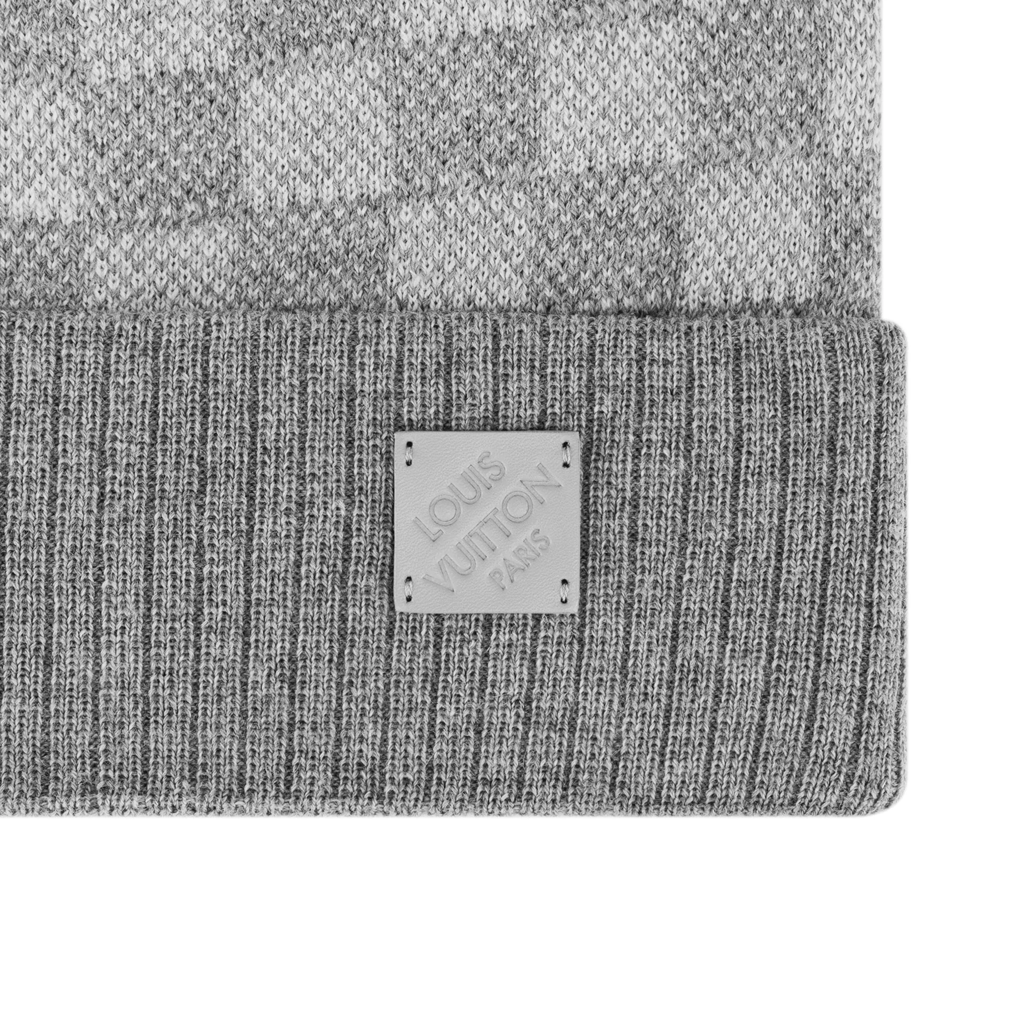 Louis Vuitton Néo Petit Damier Grey Beanie & Scarf - Image 11