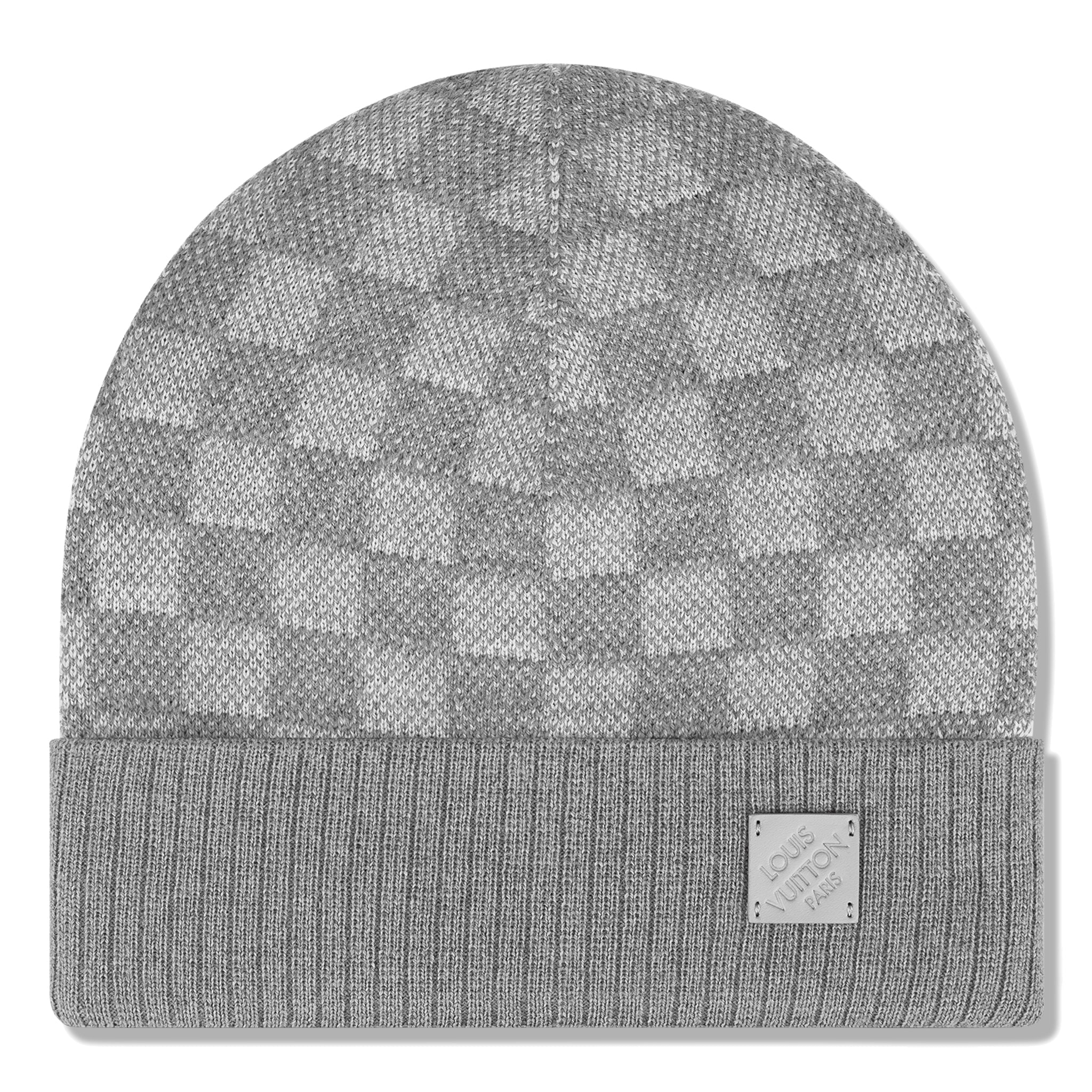 Louis Vuitton Néo Petit Damier Grey Beanie & Scarf - Image 6