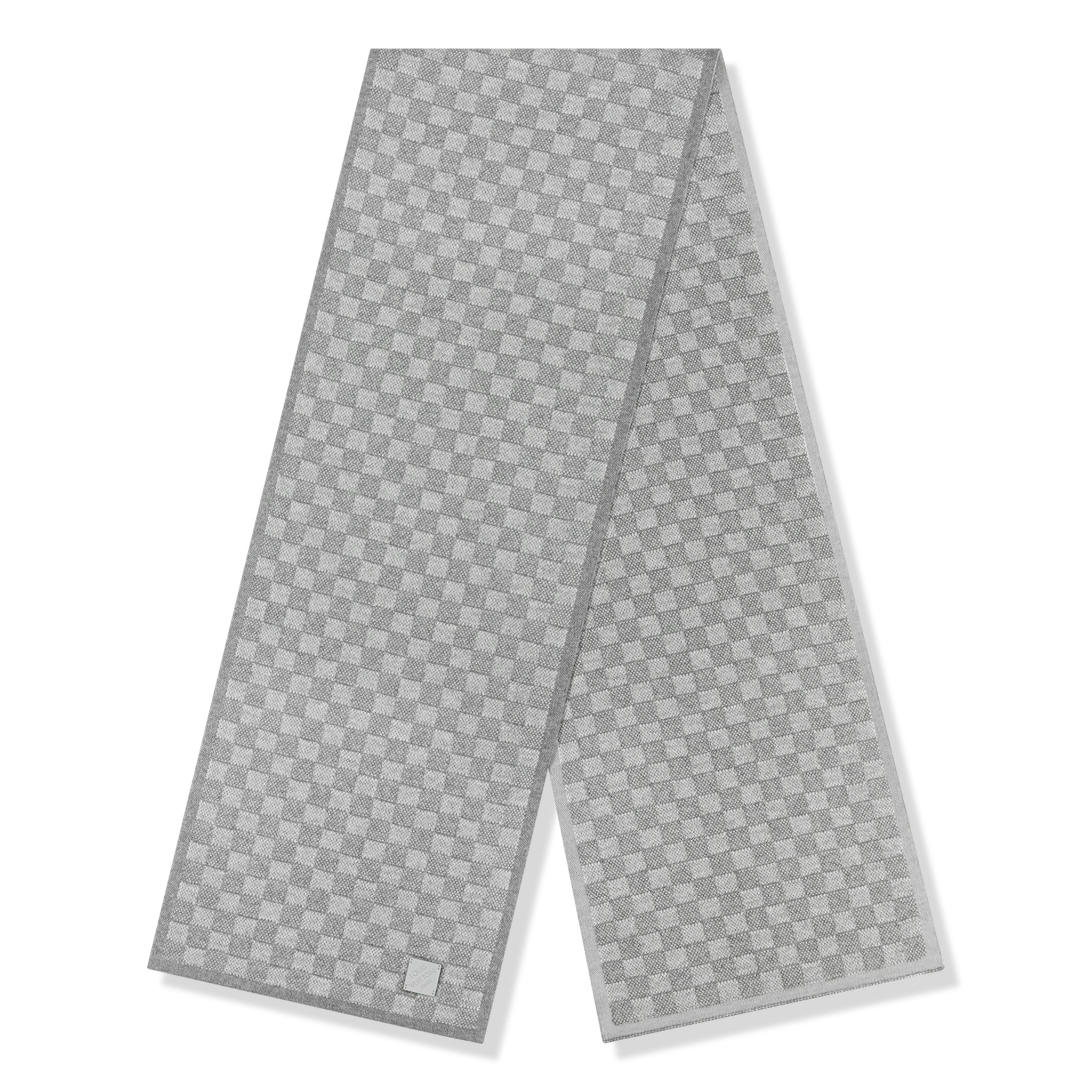 Louis Vuitton Néo Petit Damier Grey Beanie & Scarf - Image 8