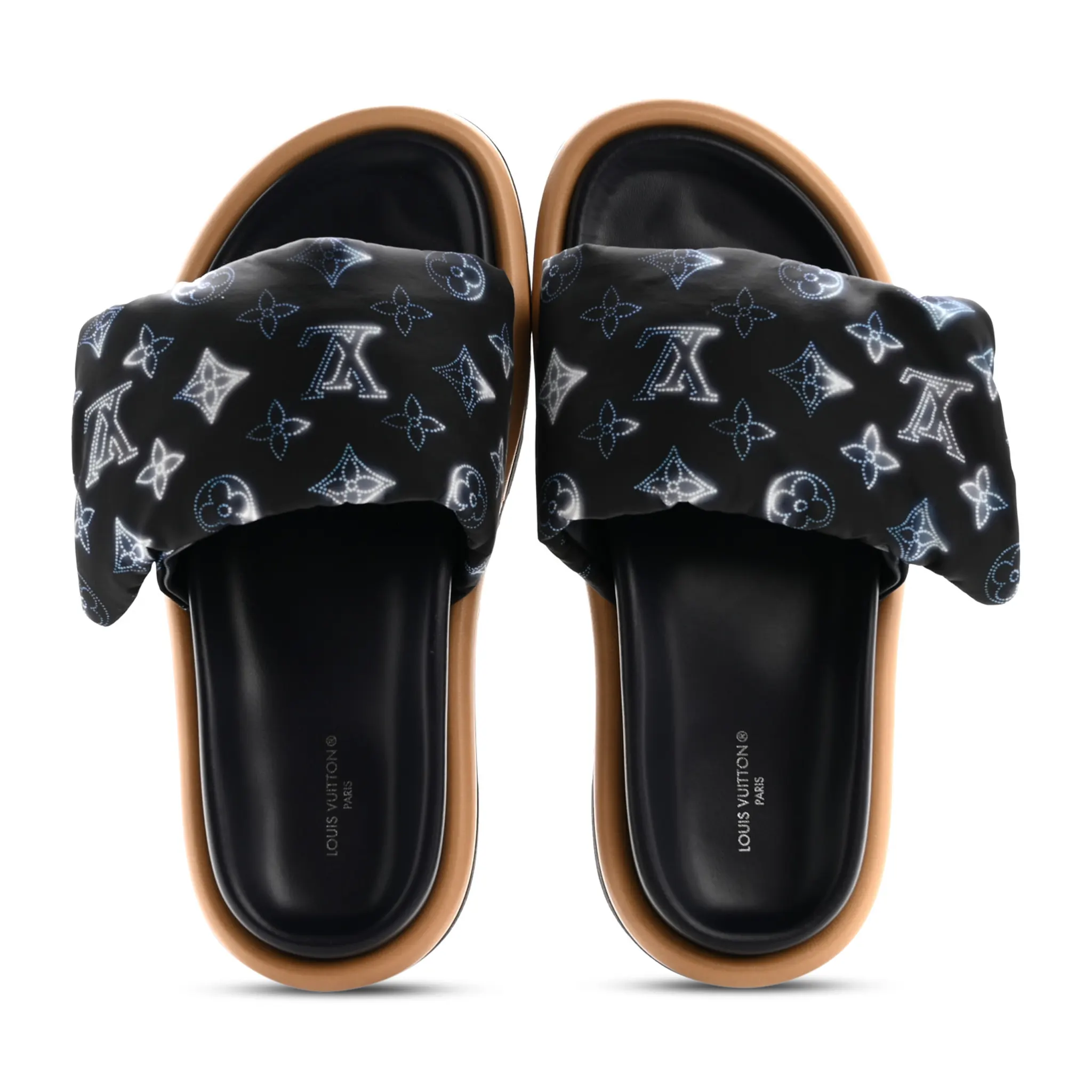 Louis Vuitton Pool Pillow Monogram Navy Slides - Image 3