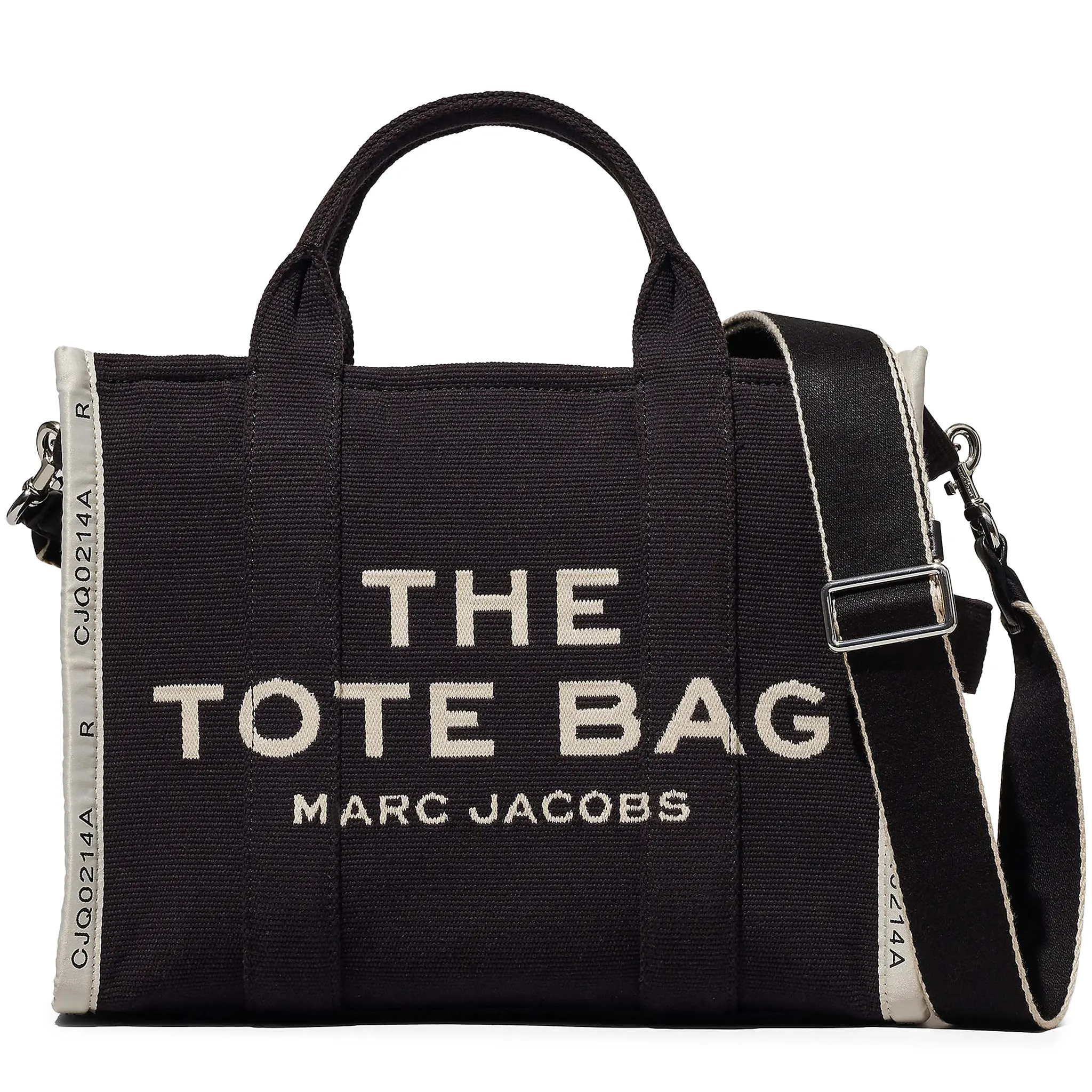 Mark Jacobs Medium Jacquard Black Tote Bag