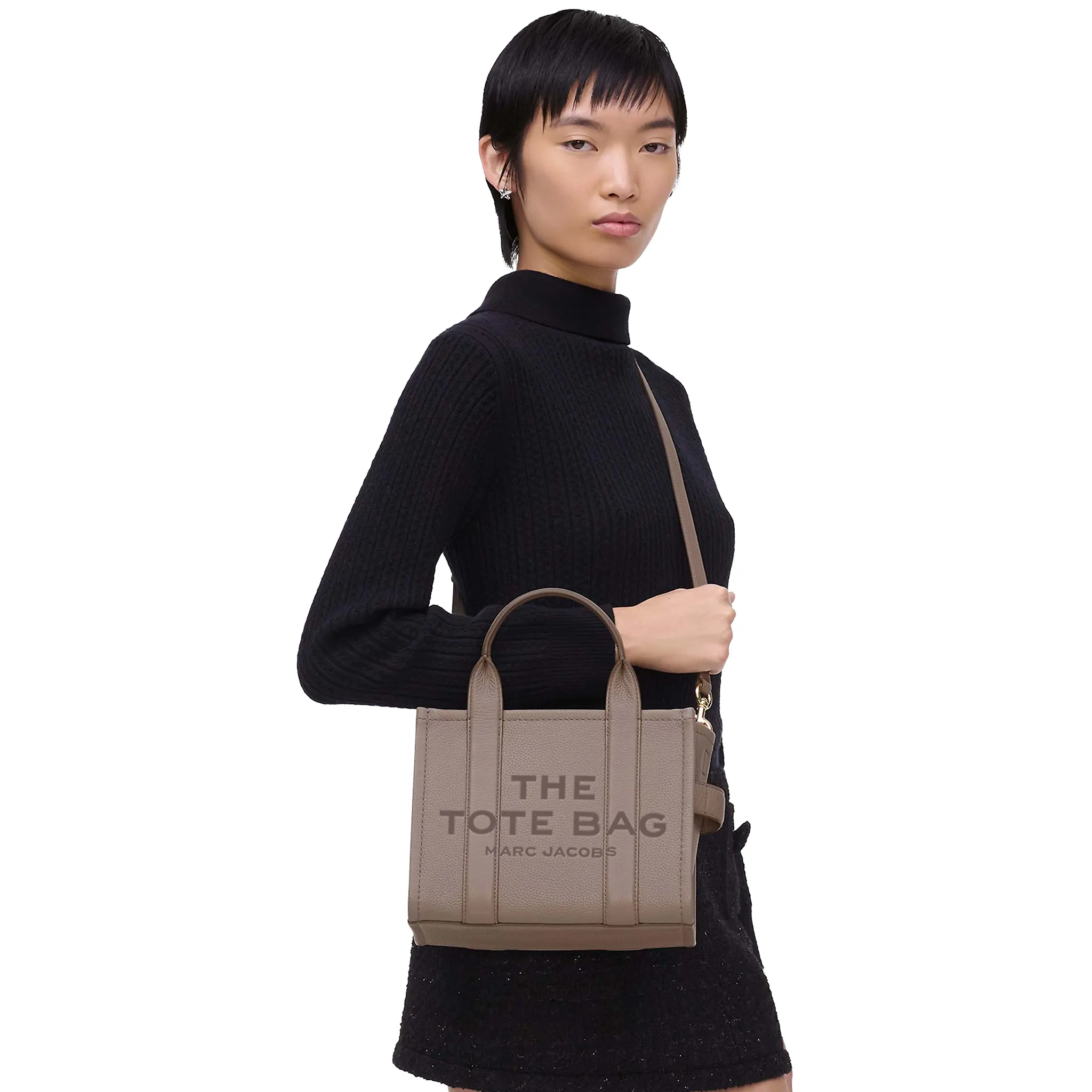 Mark Jacobs Small Leather Cement Tote Bag - Image 3