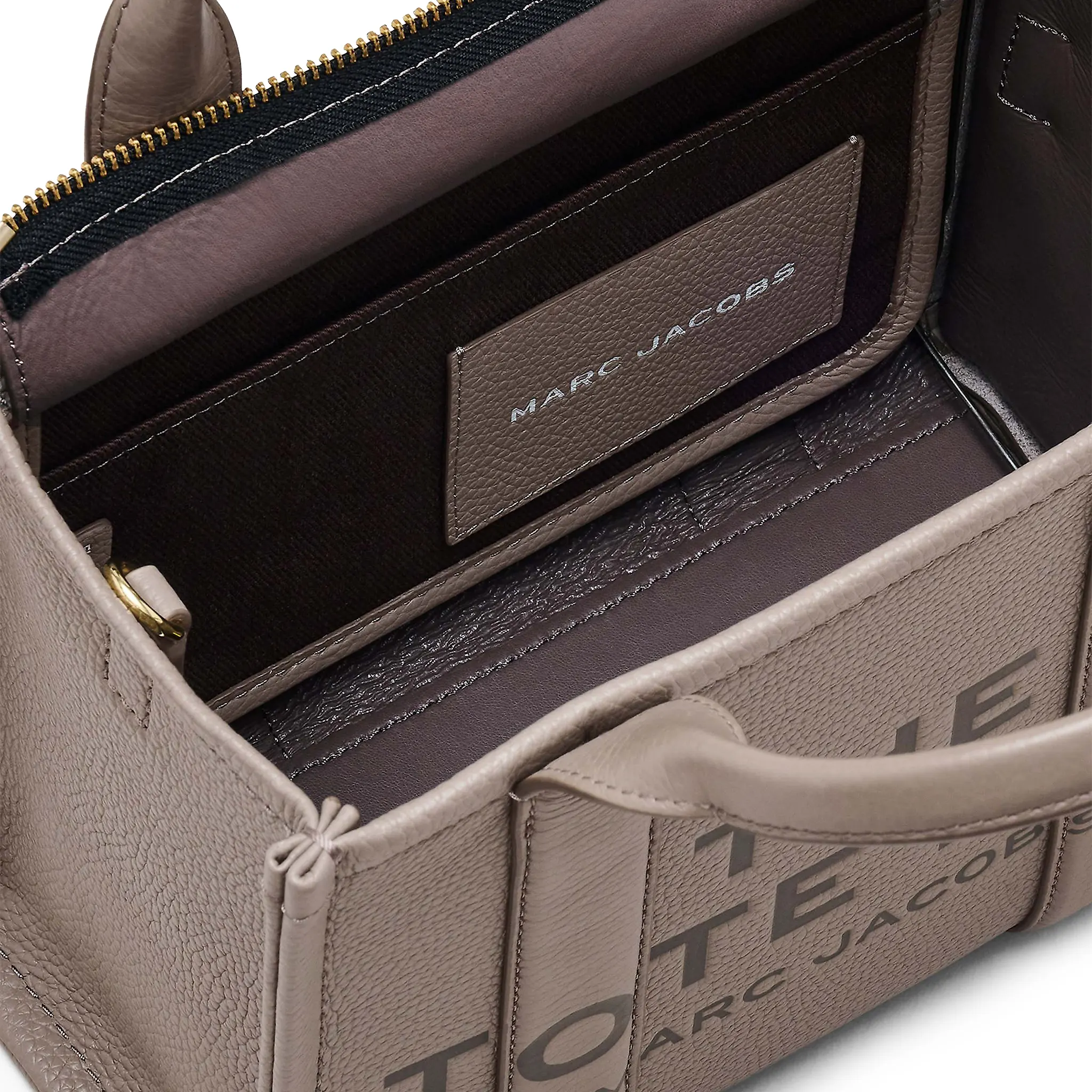 Mark Jacobs Small Leather Cement Tote Bag - Image 6