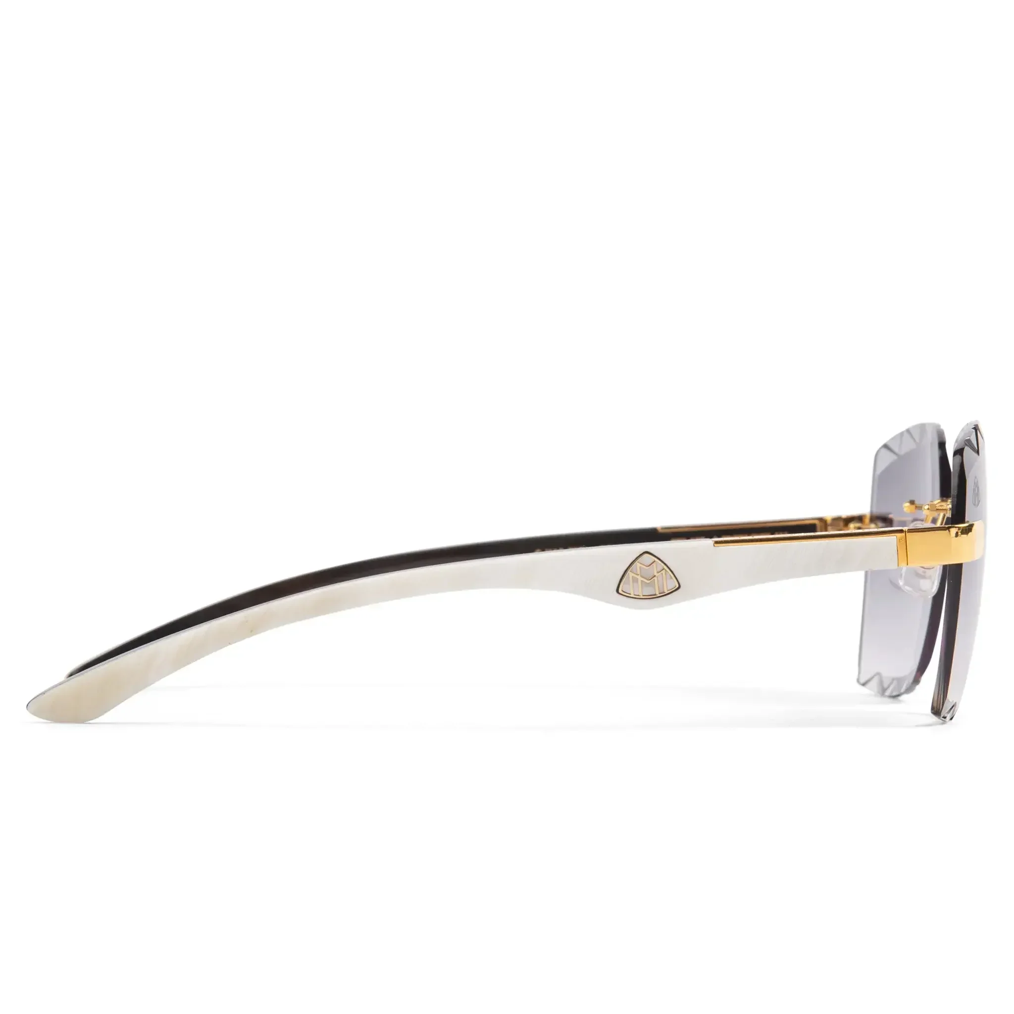 Maybach Eyewear The Artist III G-HAS-Z25 Custom Gold Grey Fade Diamond Cut Sunglasses - Image 3