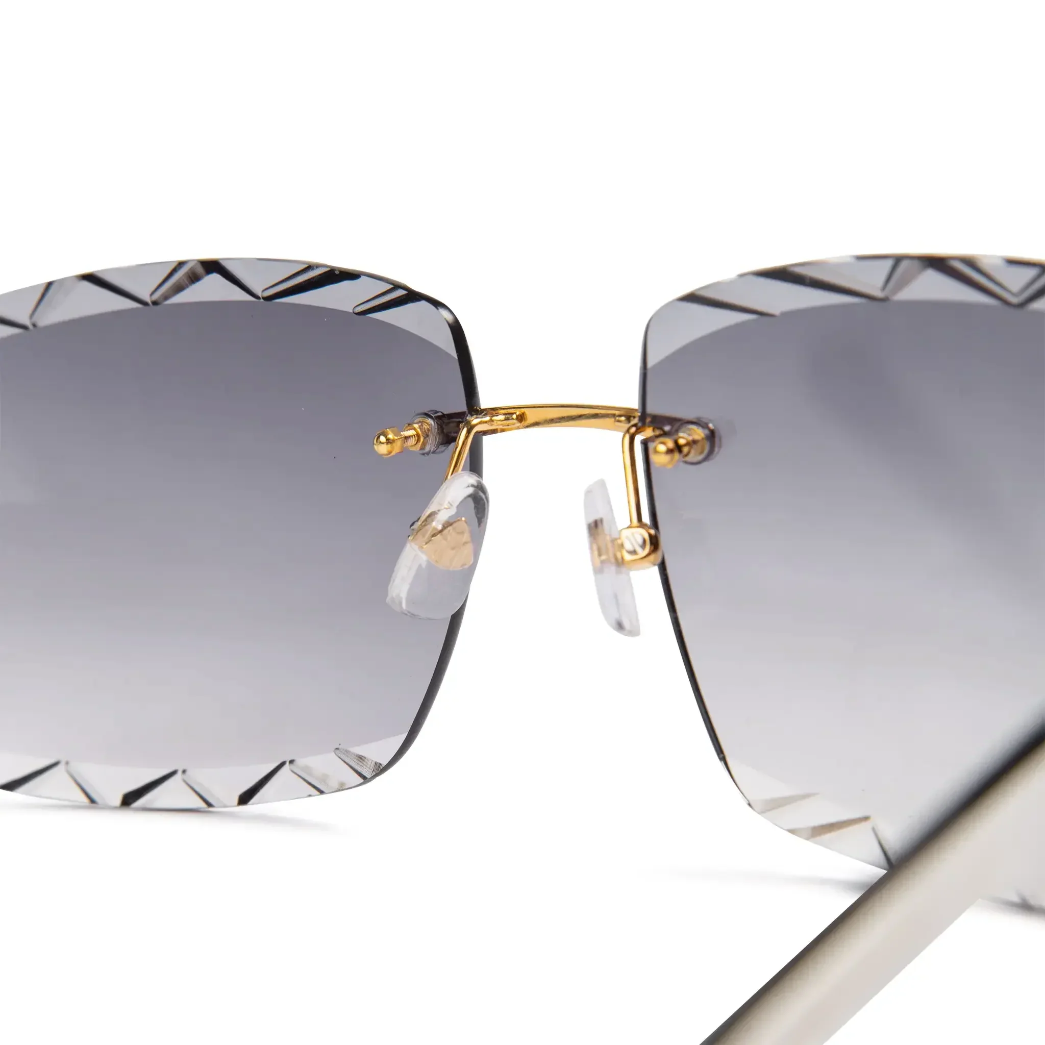 Maybach Eyewear The Artist III G-HAS-Z25 Custom Gold Grey Fade Diamond Cut Sunglasses - Image 7