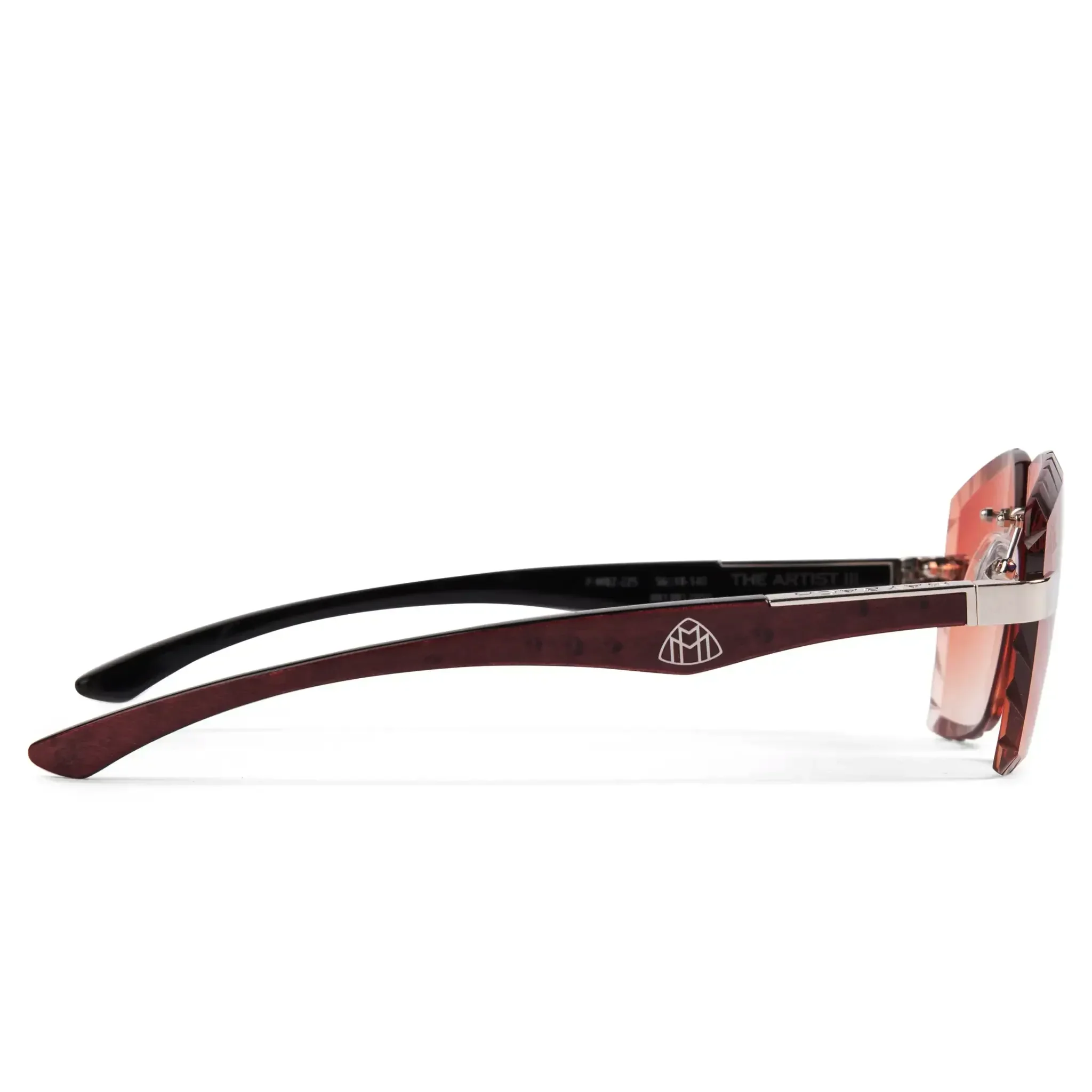 Maybach Eyewear The Artist III P-WBZ-Z25 Custom Brown Fade Diamond Cut Sunglasses - Image 3