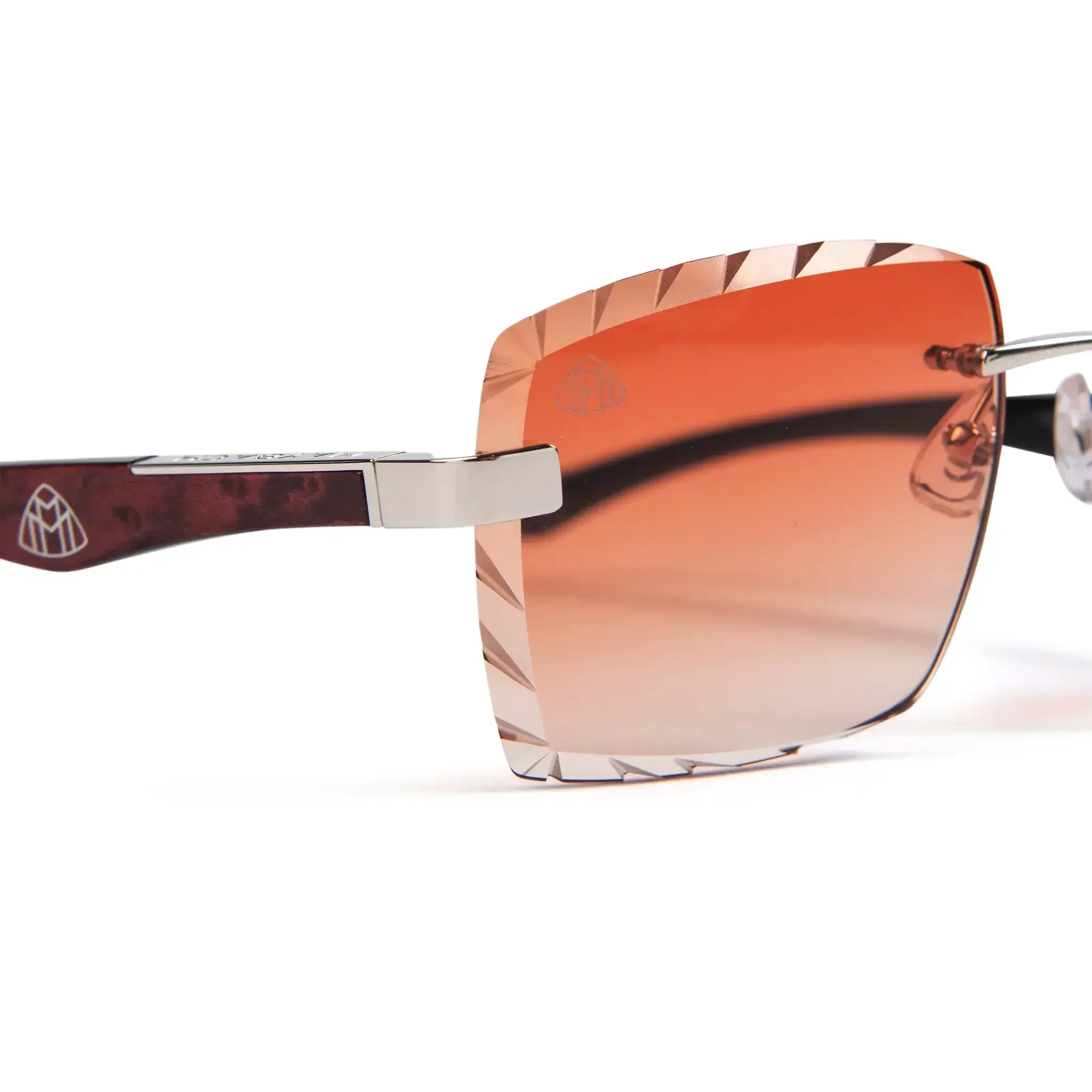 Maybach Eyewear The Artist III P-WBZ-Z25 Custom Brown Fade Diamond Cut Sunglasses - Image 4