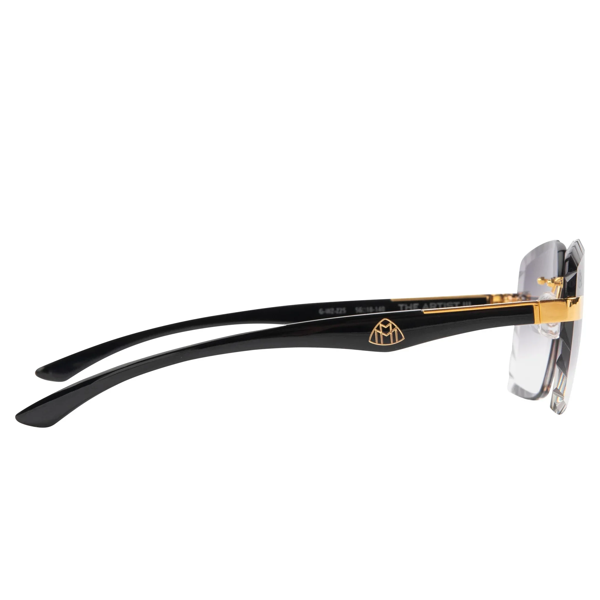 Maybach Eyewear The Artist III P-WCW-Z25 Custom Black Grey Diamond Cut Sunglasses - Image 3