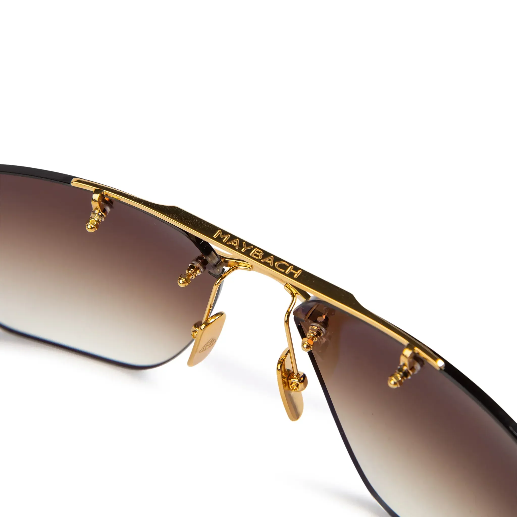 Maybach Eyewear The President I G-WCZ-M09 Gold Light Bronze Gradient Sunglasses - Image 5