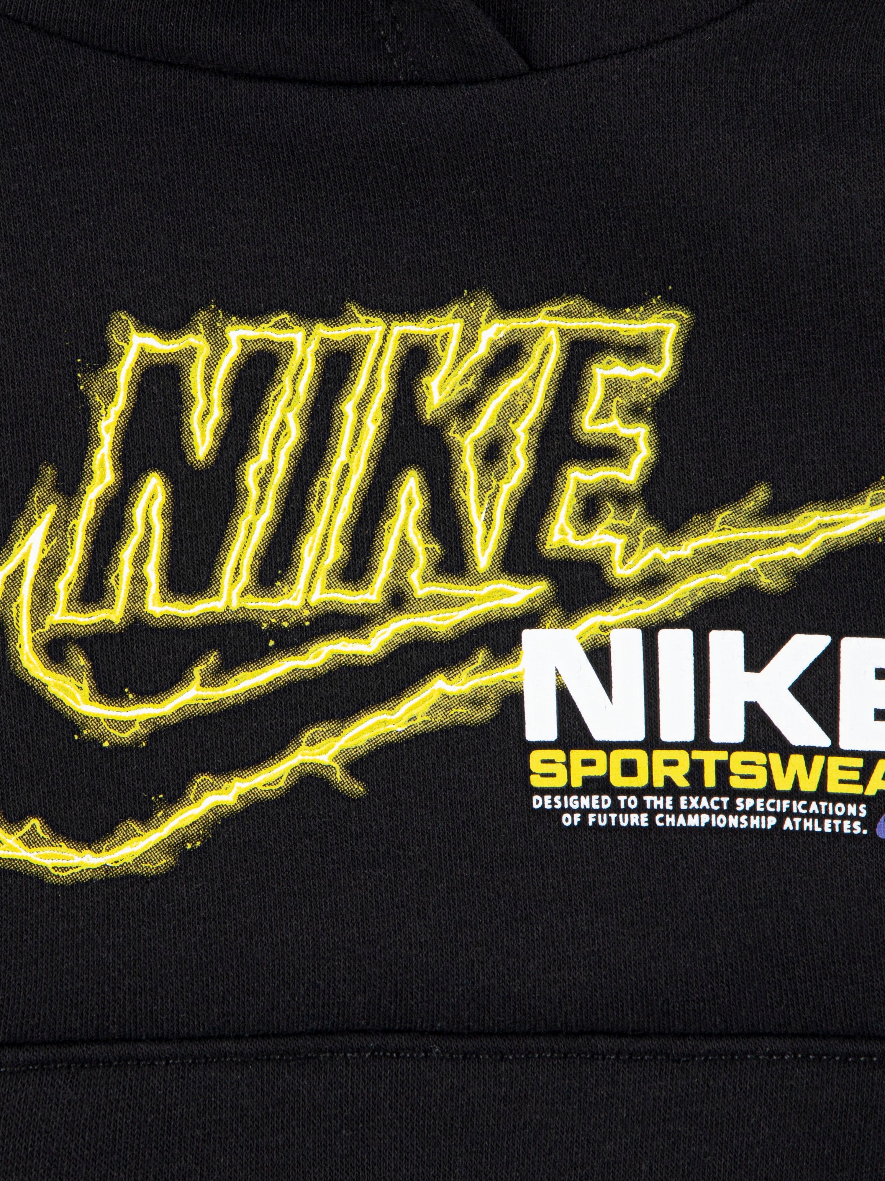 Nike Boys NSW Fleece Black Tracksuit - Image 3