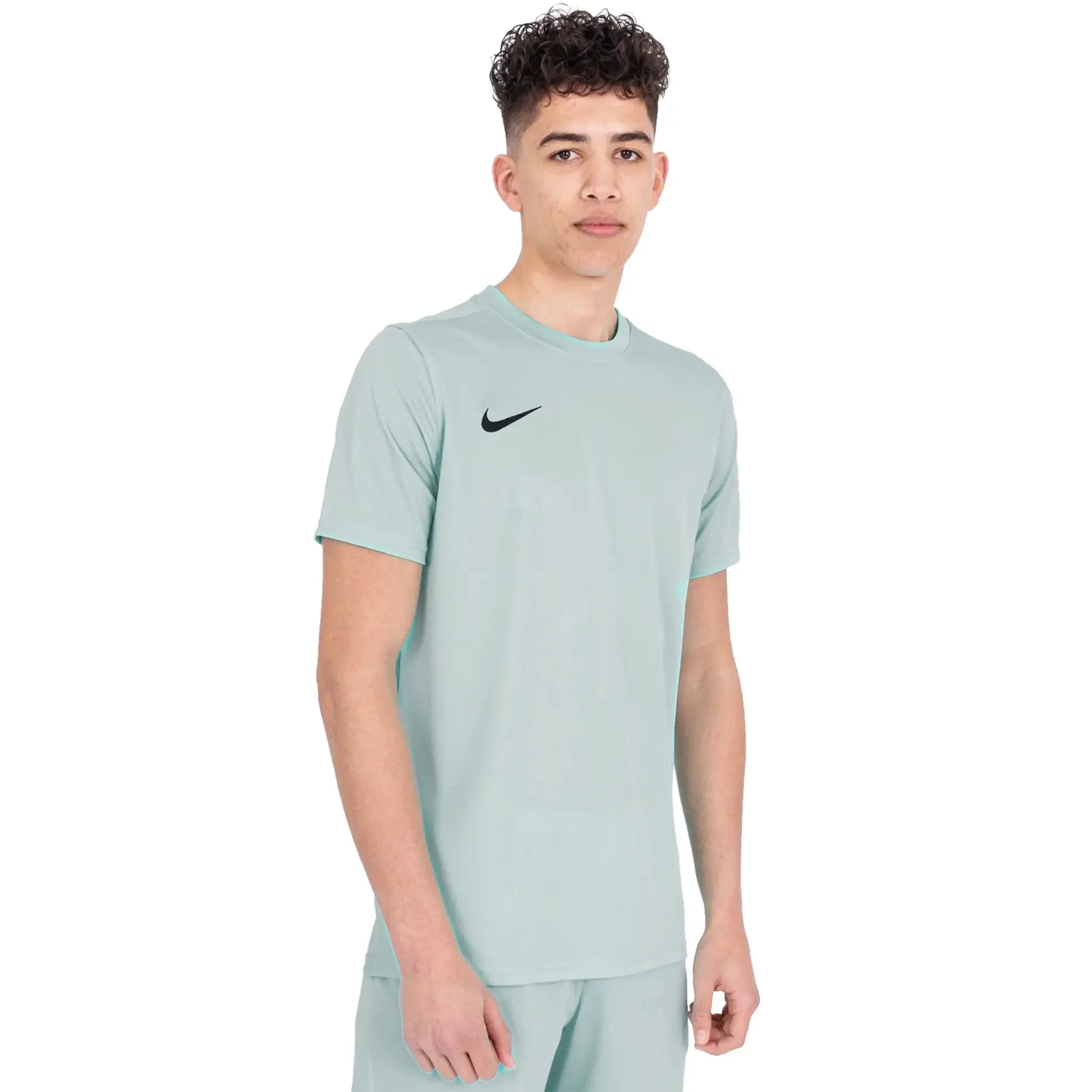 Nike Dri-FIT Park III Hyper Turquoise Black T Shirt & Shorts - Image 4