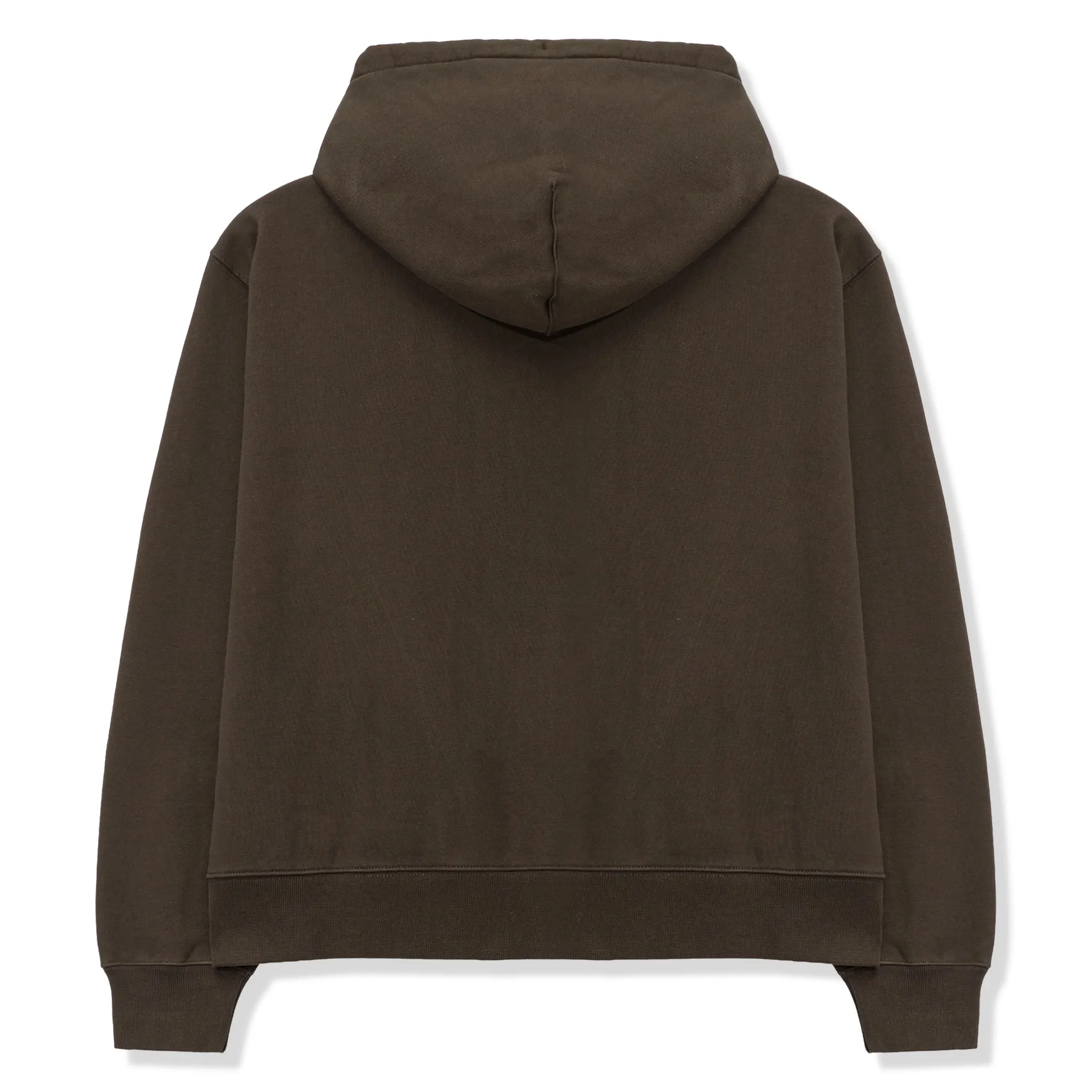 Nike x Stussy Fleece Stone Washed Dark Cinder Zip-Up Hoodie (FW25) - Image 2