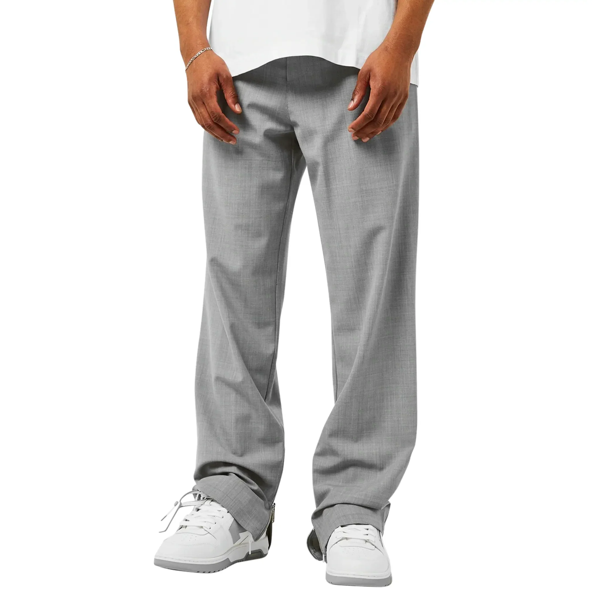 Off-White Out Of Office White Grey Sneakers - Image 4
