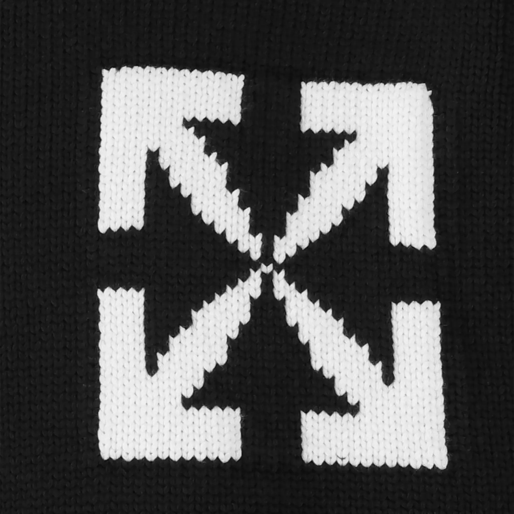 Off-White Single Arrows Black Knit Sweatshirt - Image 4