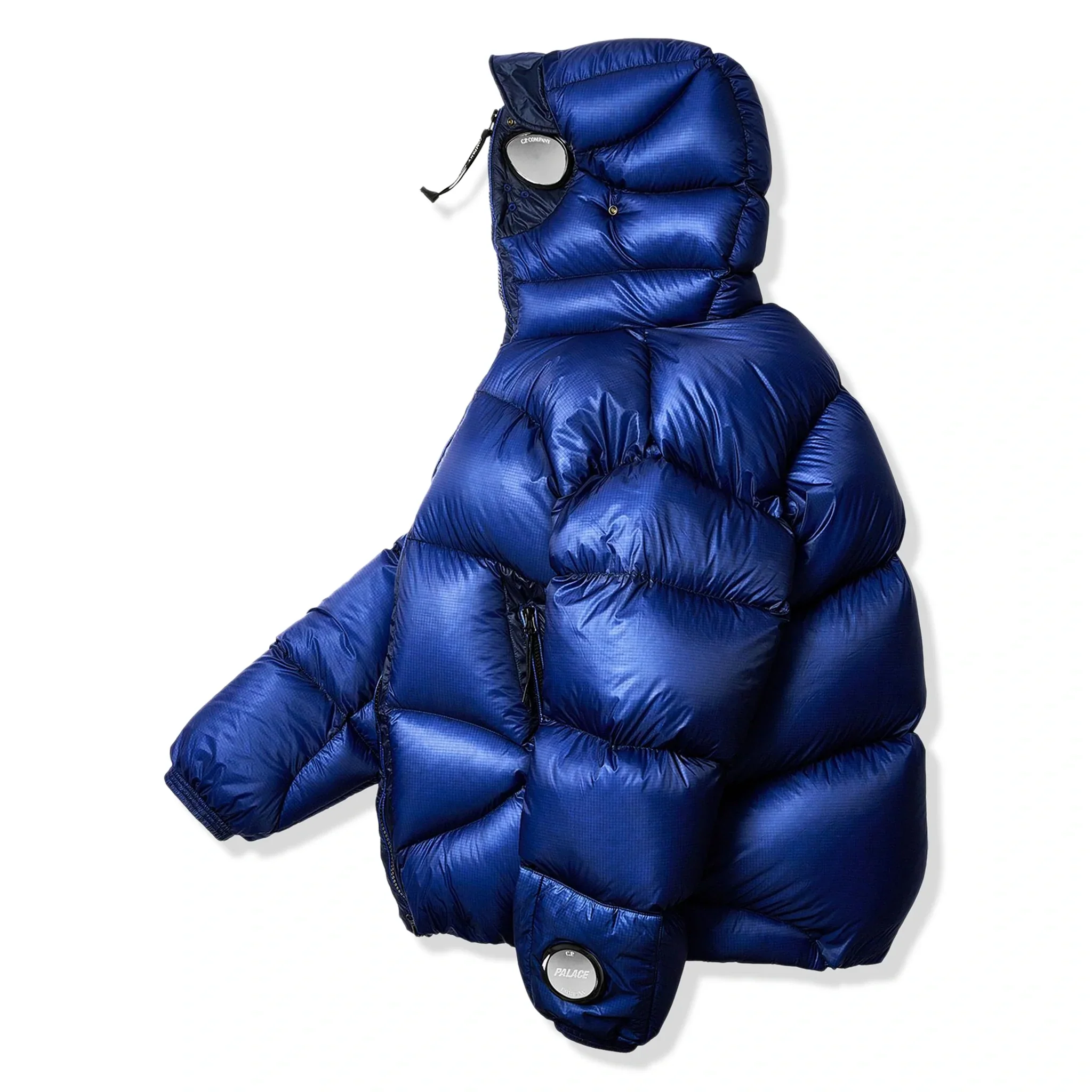 Palace x CP Company Bright Cobalt Puffer Jacket - Image 5