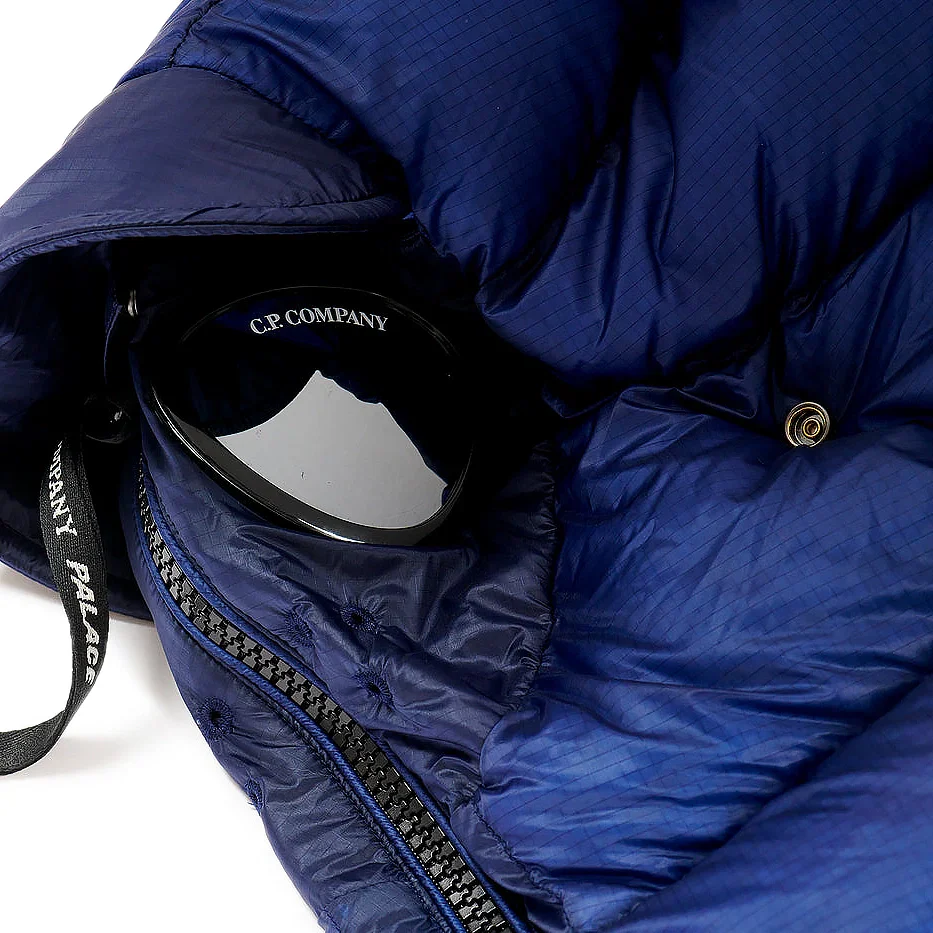Palace x CP Company Bright Cobalt Puffer Jacket - Image 6