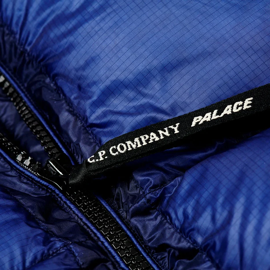 Palace x CP Company Bright Cobalt Puffer Jacket - Image 8