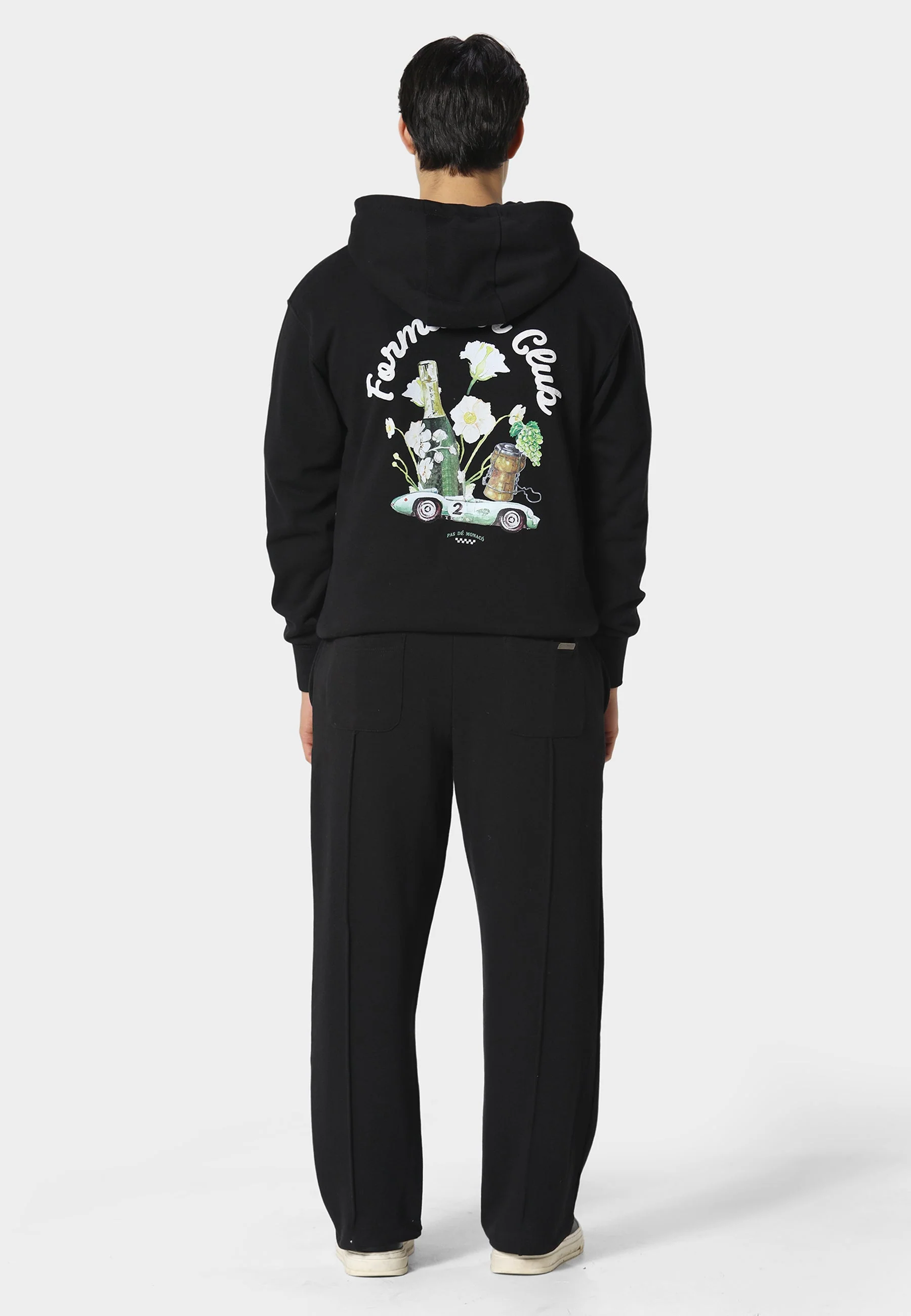 Pas De Monaco Brode Jet Black Sweatpants - Image 4