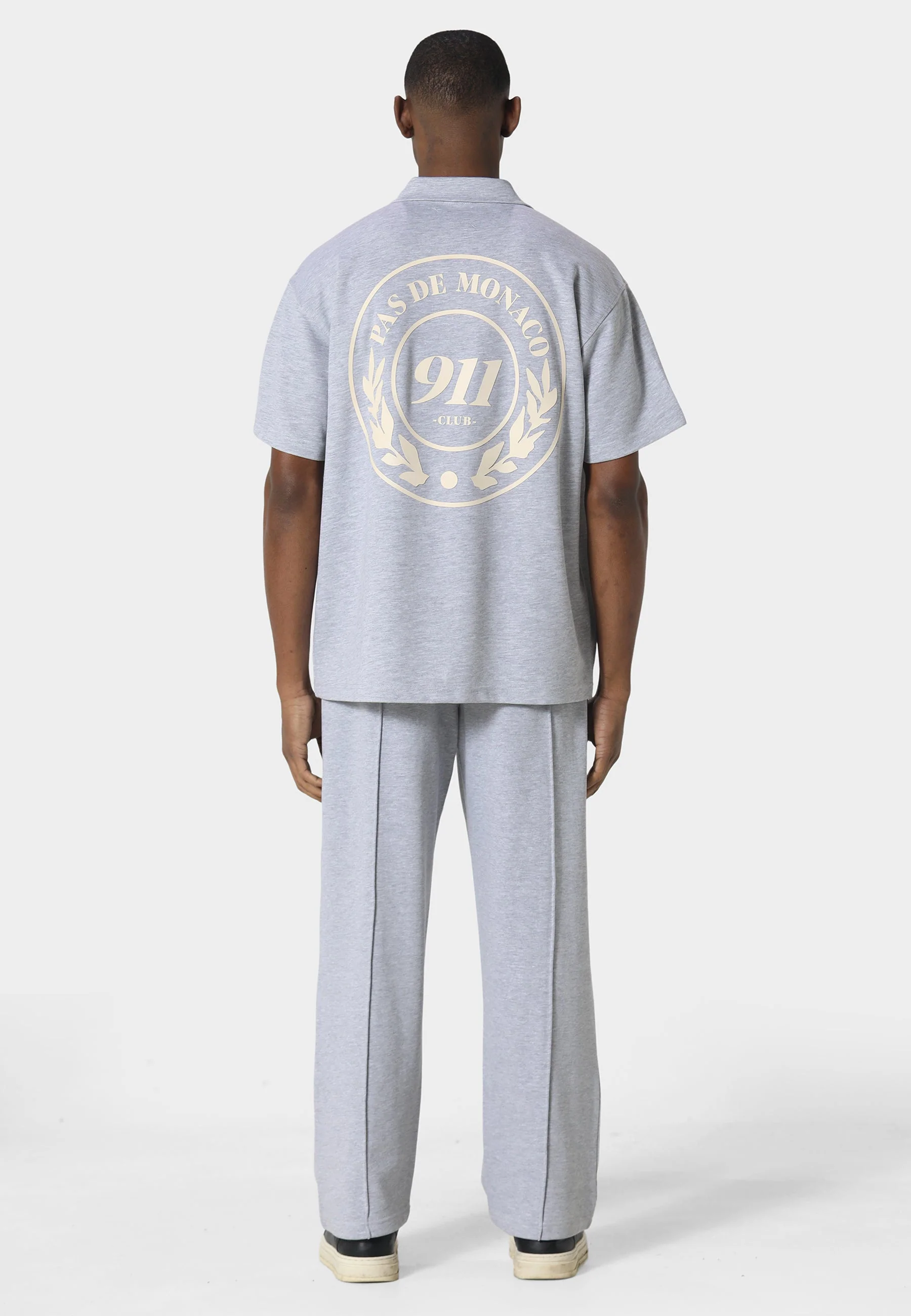 Pas De Monaco Carerra Line Marl Grey Shirt - Image 4