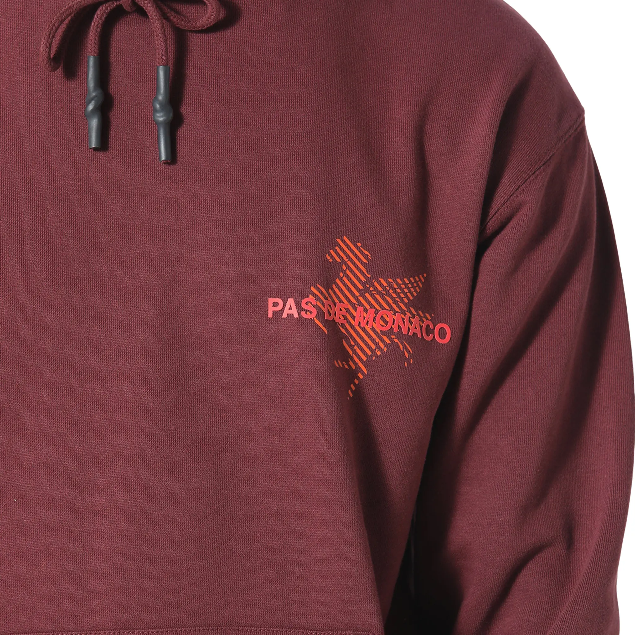 Pas De Monaco La Pegaus Chevron Deep Maroon Hoodie - Image 6
