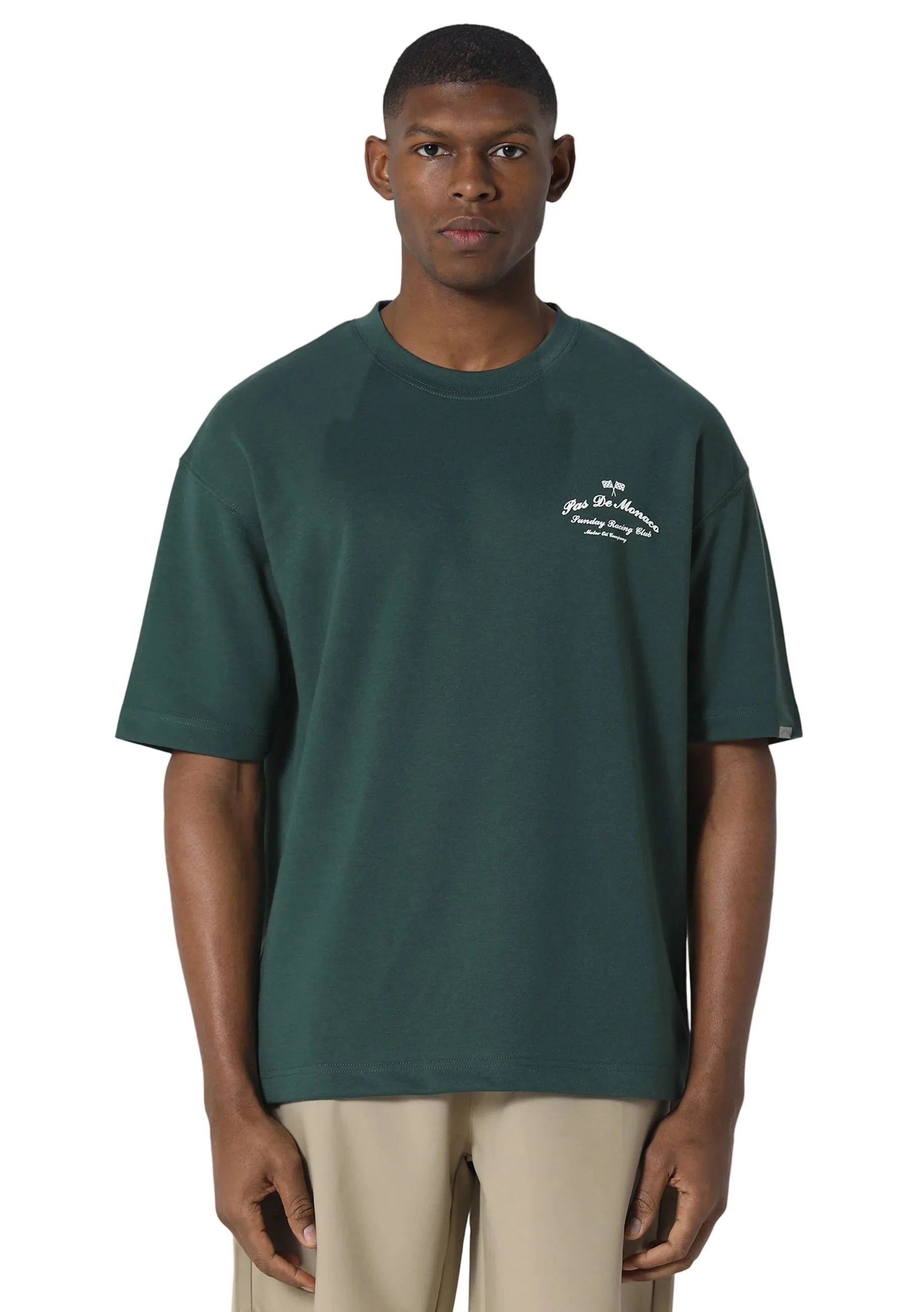 Pas De Monaco Slanted Pedosa Green T-Shirt