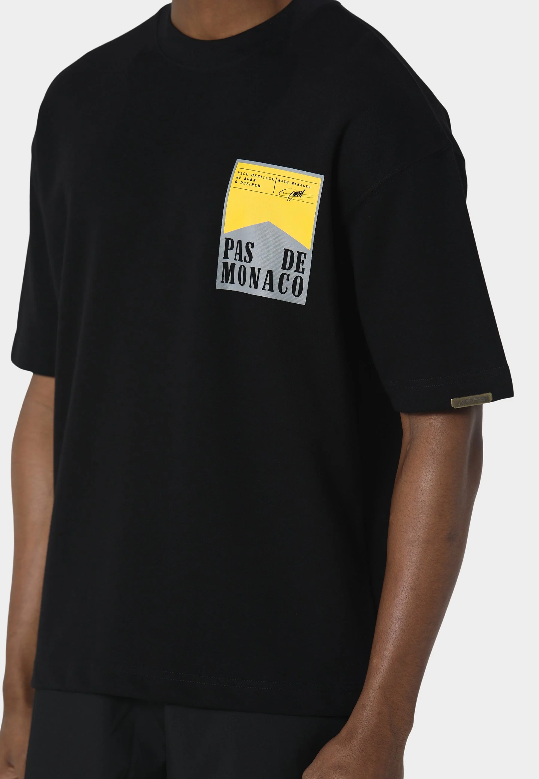Pas De Monaco Wrapper Black T-Shirt - Image 5