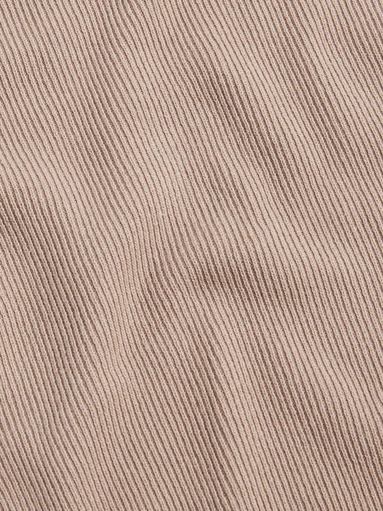 Peckham Rye Cotton Blend Rib Knit Simply Taupe 1/4 Zip - Image 10