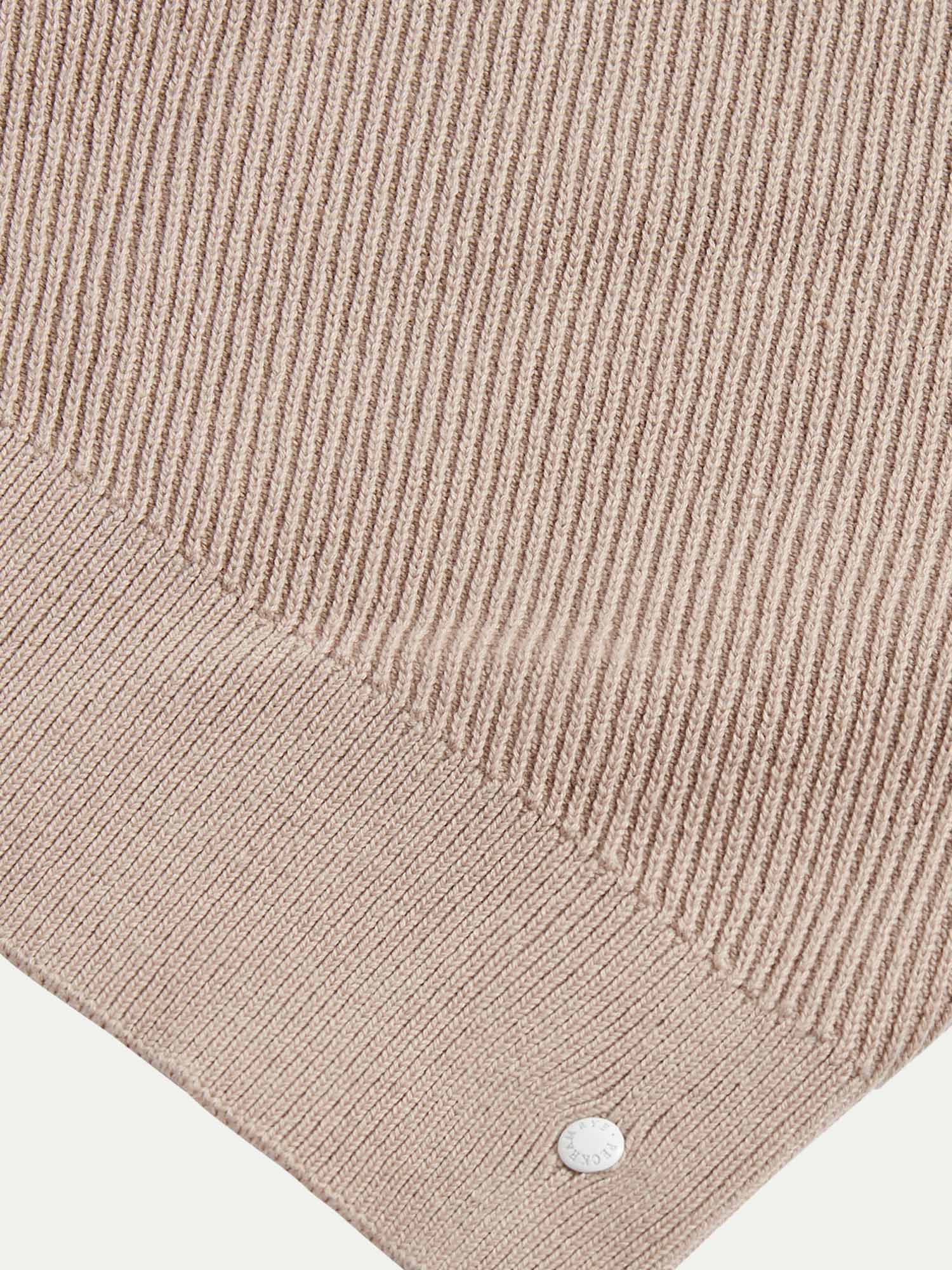 Peckham Rye Cotton Blend Rib Knit Simply Taupe 1/4 Zip - Image 9