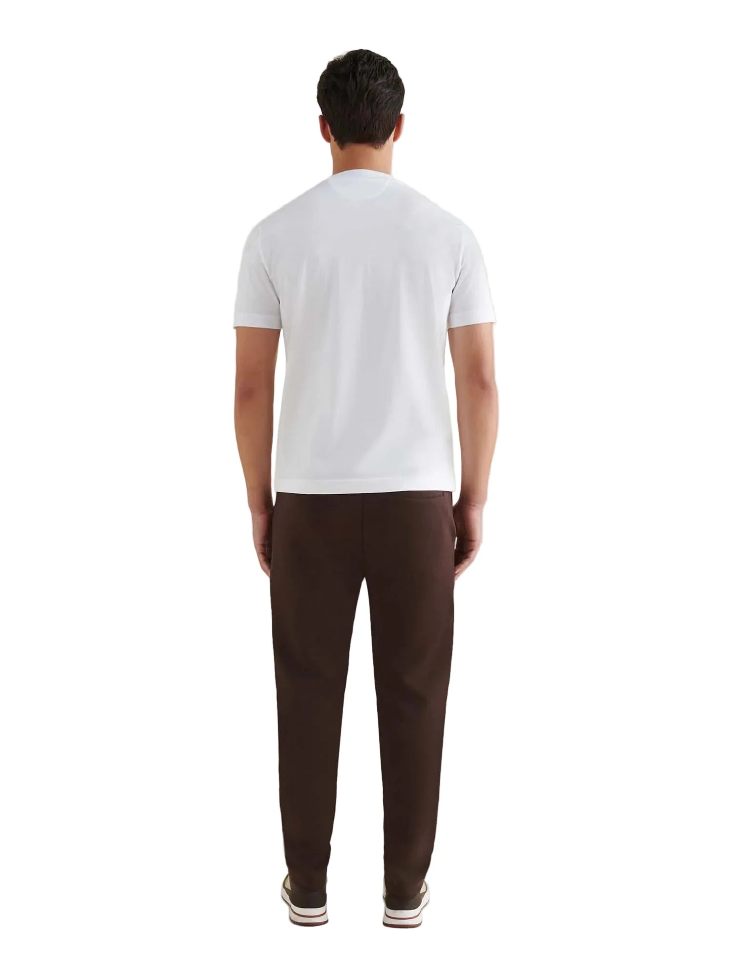 Peckham Rye Mercerised Cotton Bright White T-Shirt - Image 2